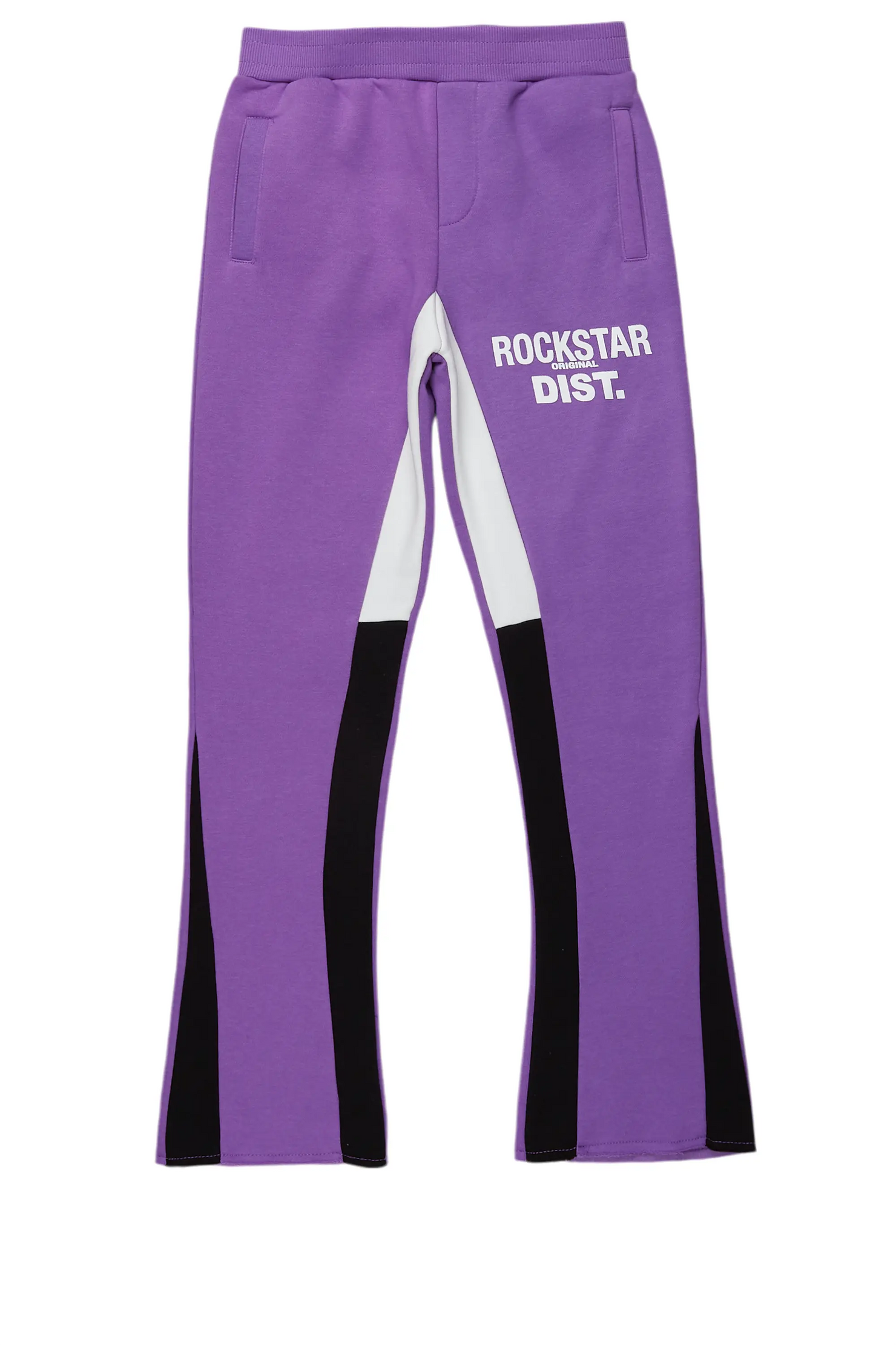 Boys Alpine Purple Stacked Trackpant