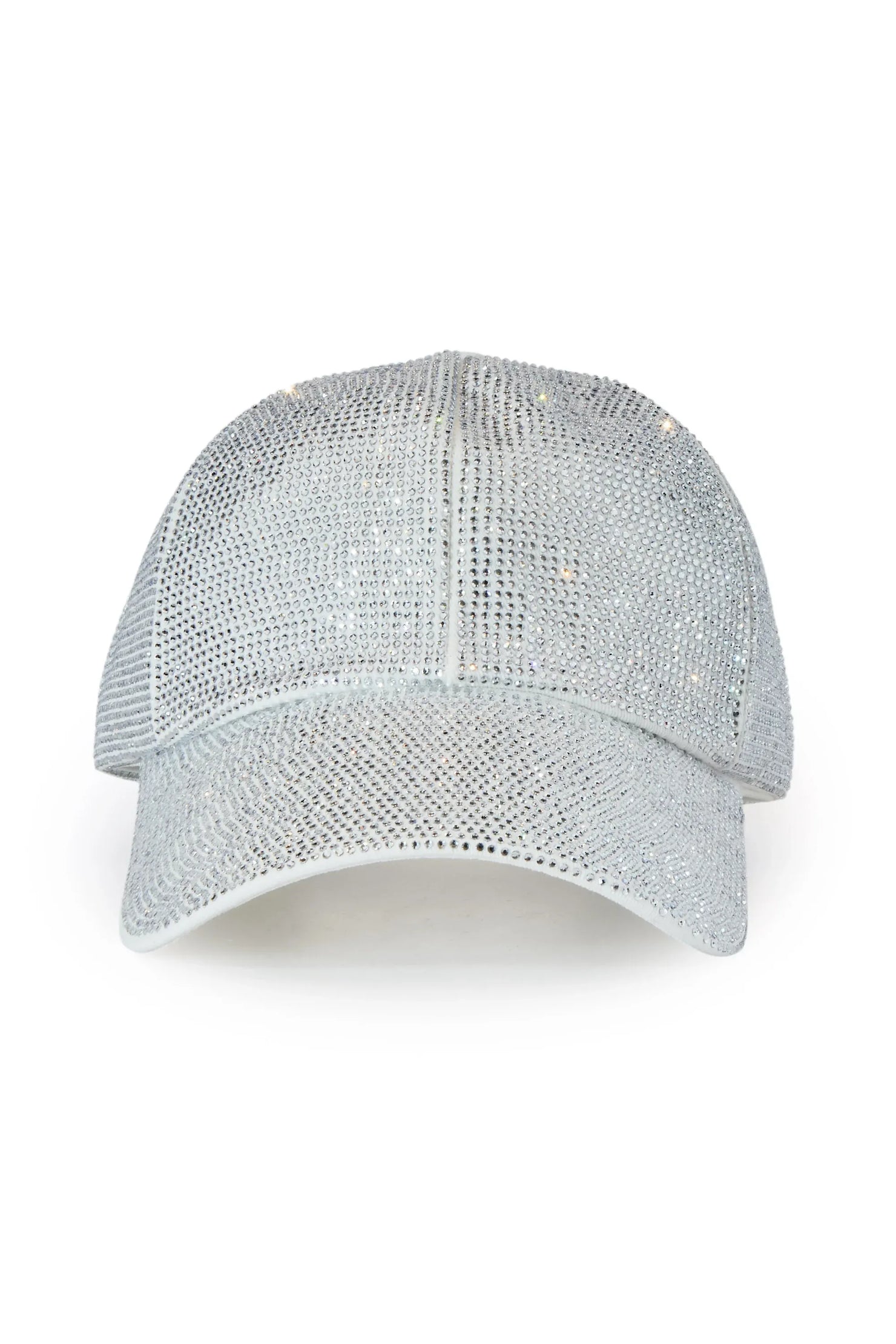 Wilamesha White Rhinestone Trucker Hat
