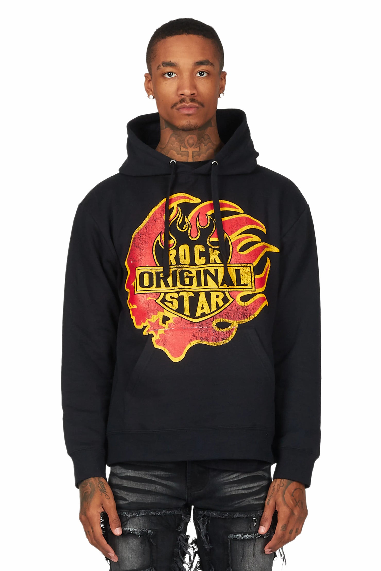 Station Black Graphic Hoodie