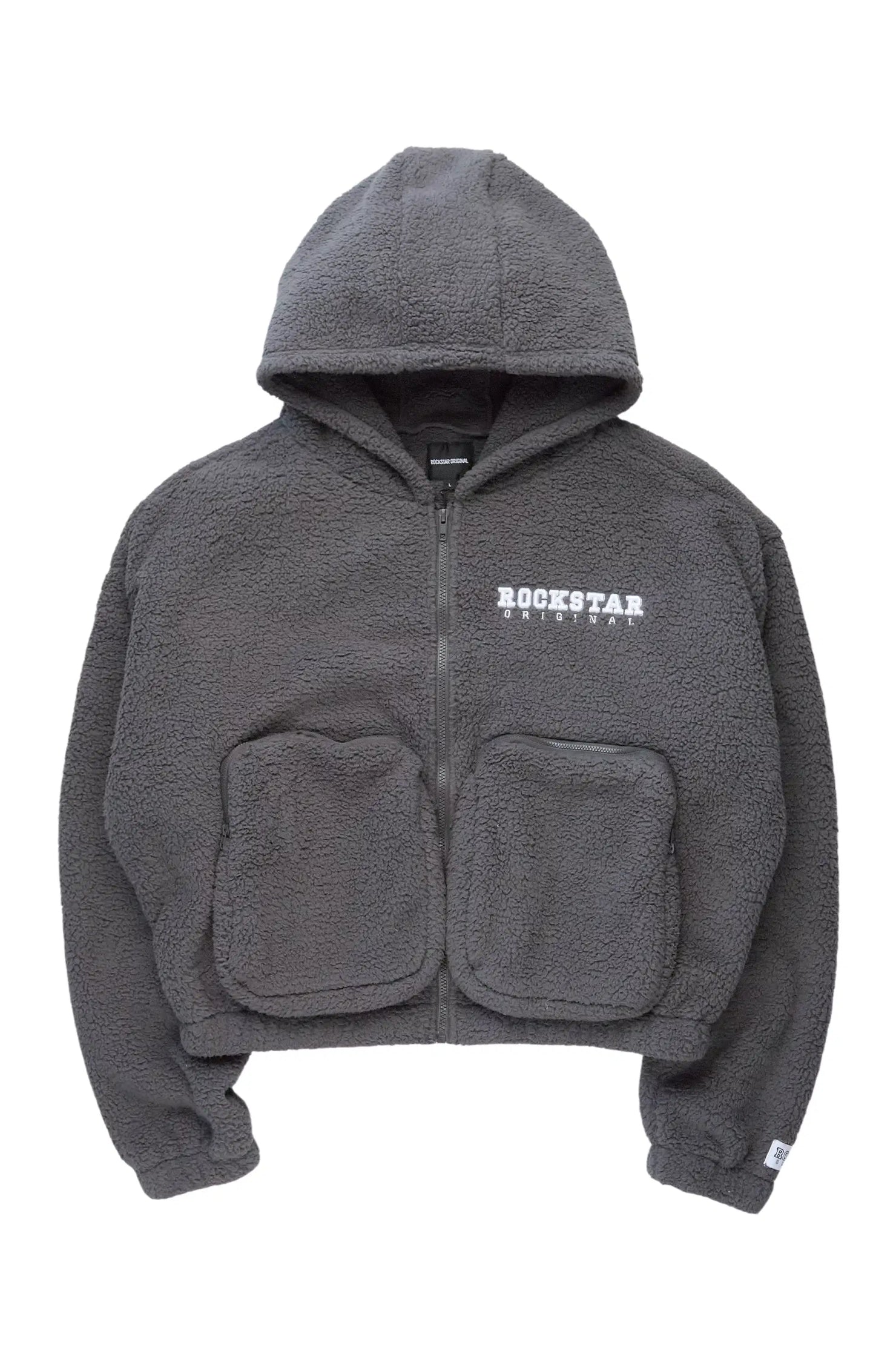 Lonia Grey Sherpa Jacket