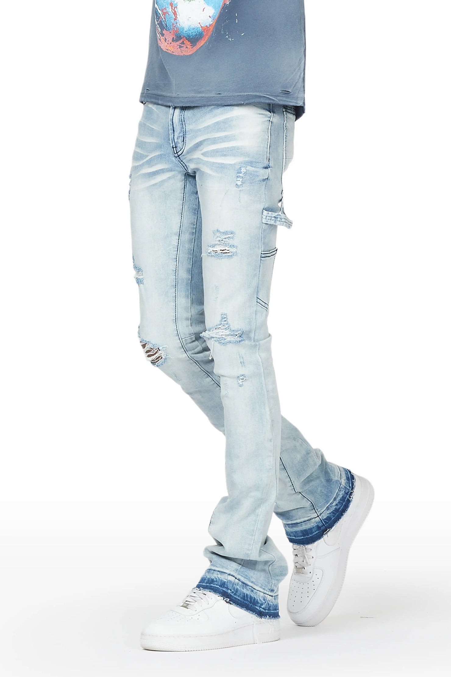 Zaylor Light Blue Super Stacked Jean