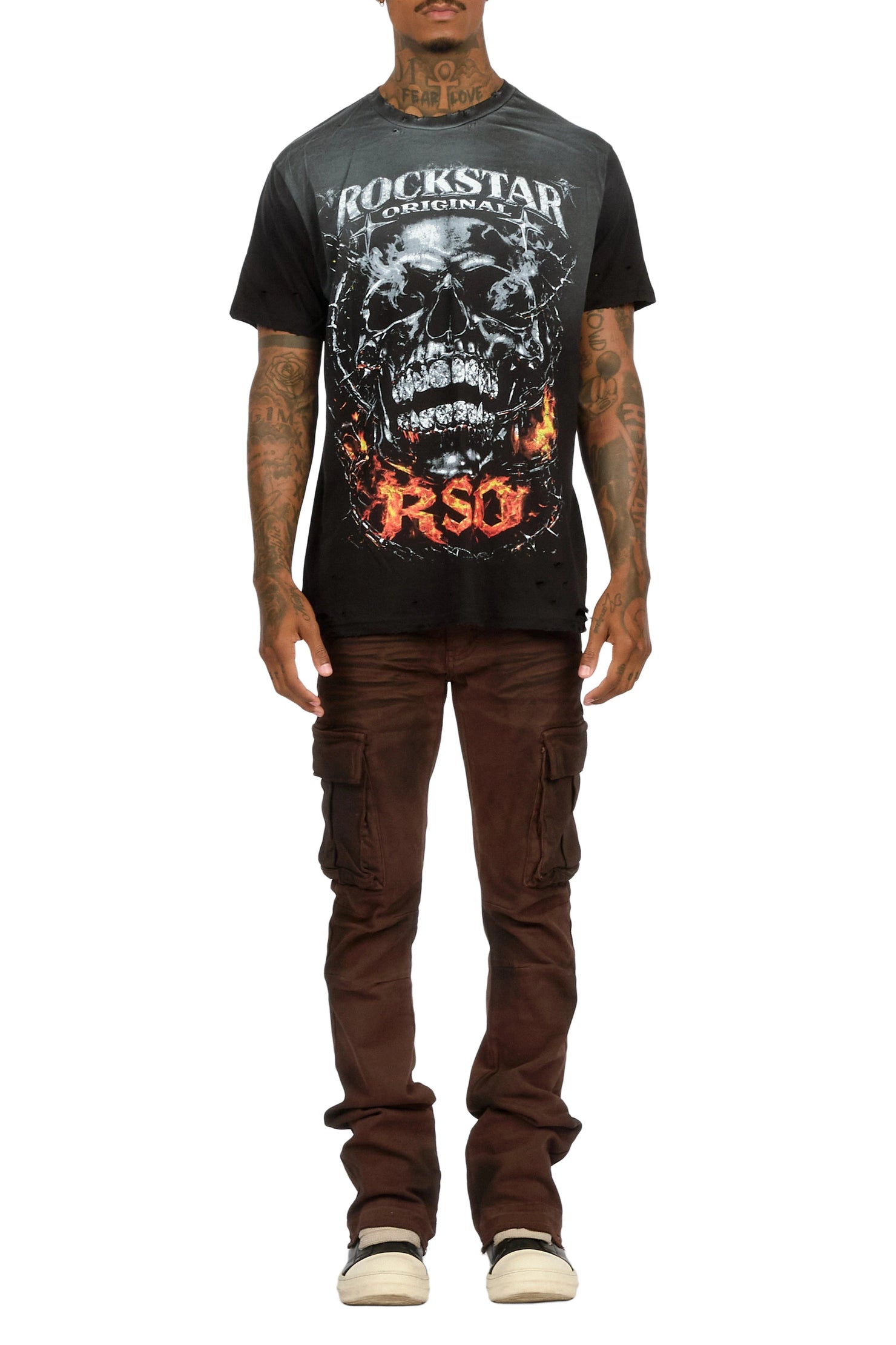 Enclarde Black Oversized Graphic T-Shirt