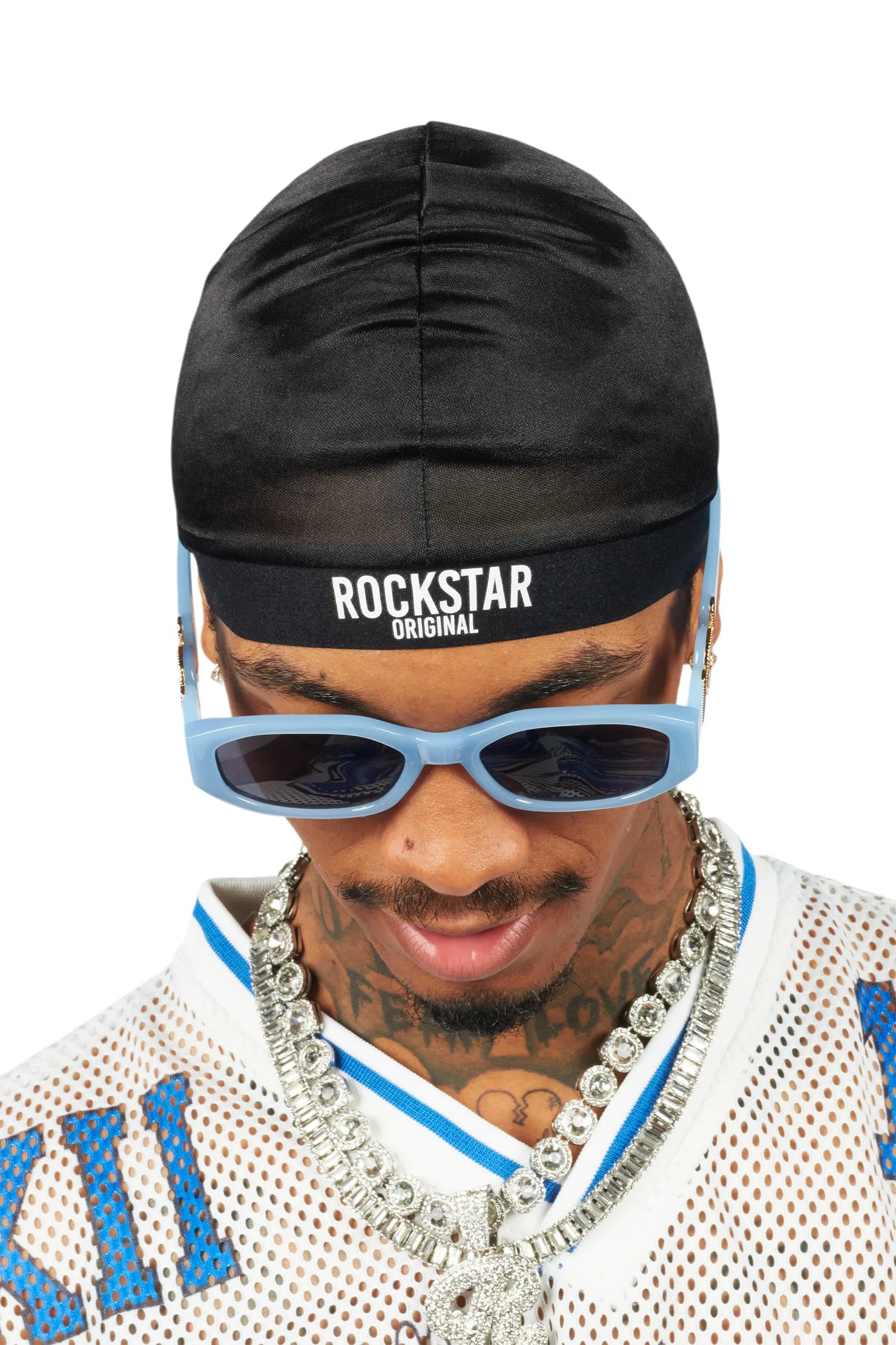 Mens Rockstar Wave Cap Black 2 Pack