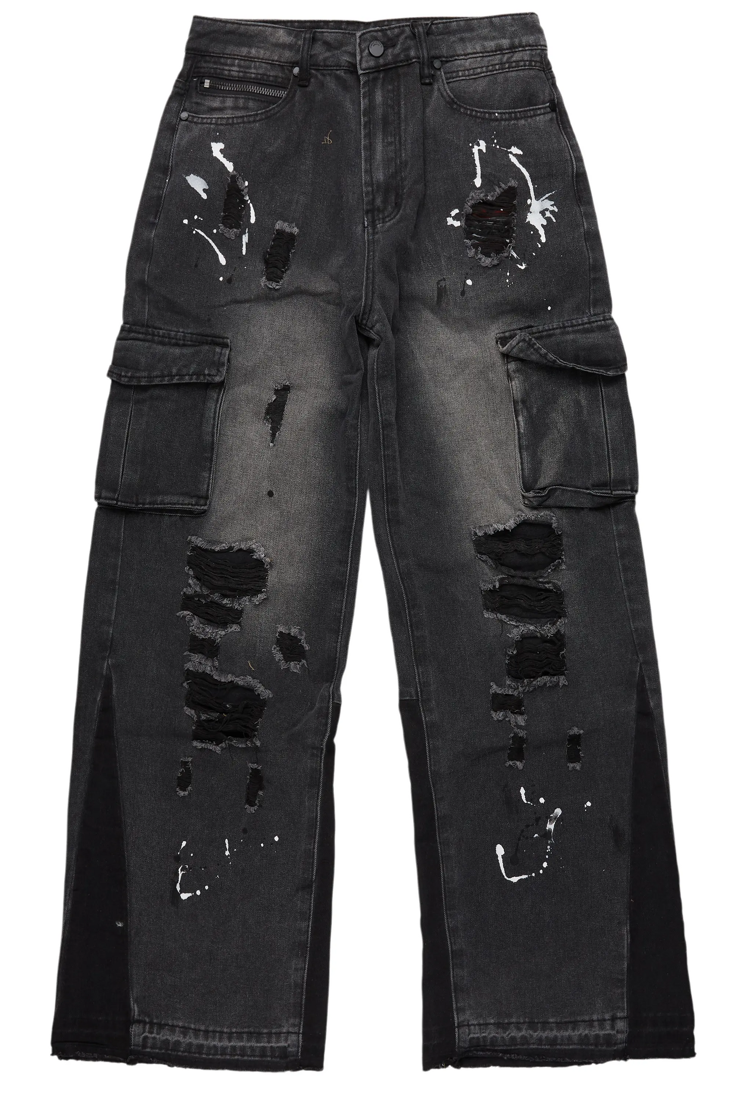 Dubaku Dark Grey Baggy Fit Jean