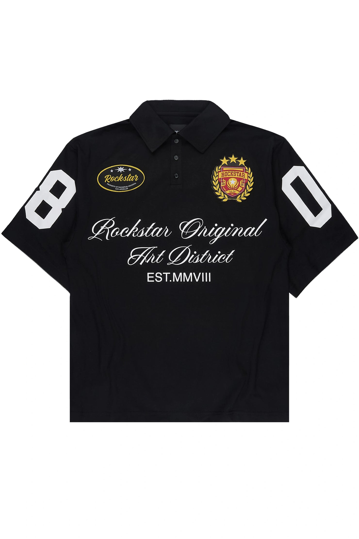 Amiro Black Polo Shirt