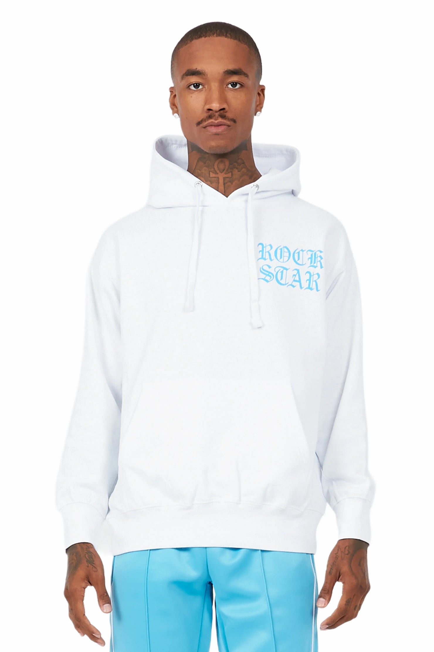Murdra Graphic White/Blue Hoodie