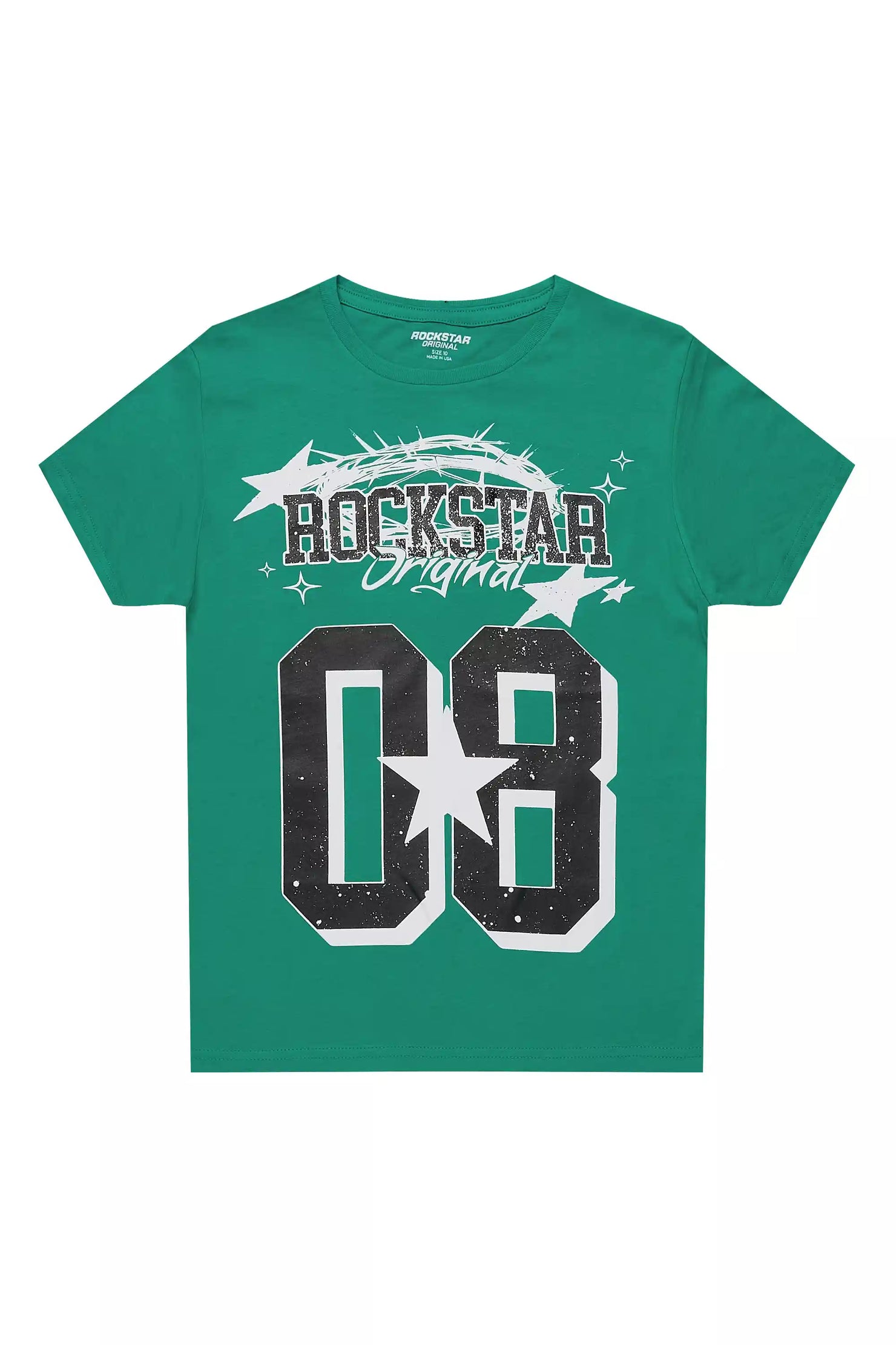 Boys Allstar Green/White Graphic T-Shirt