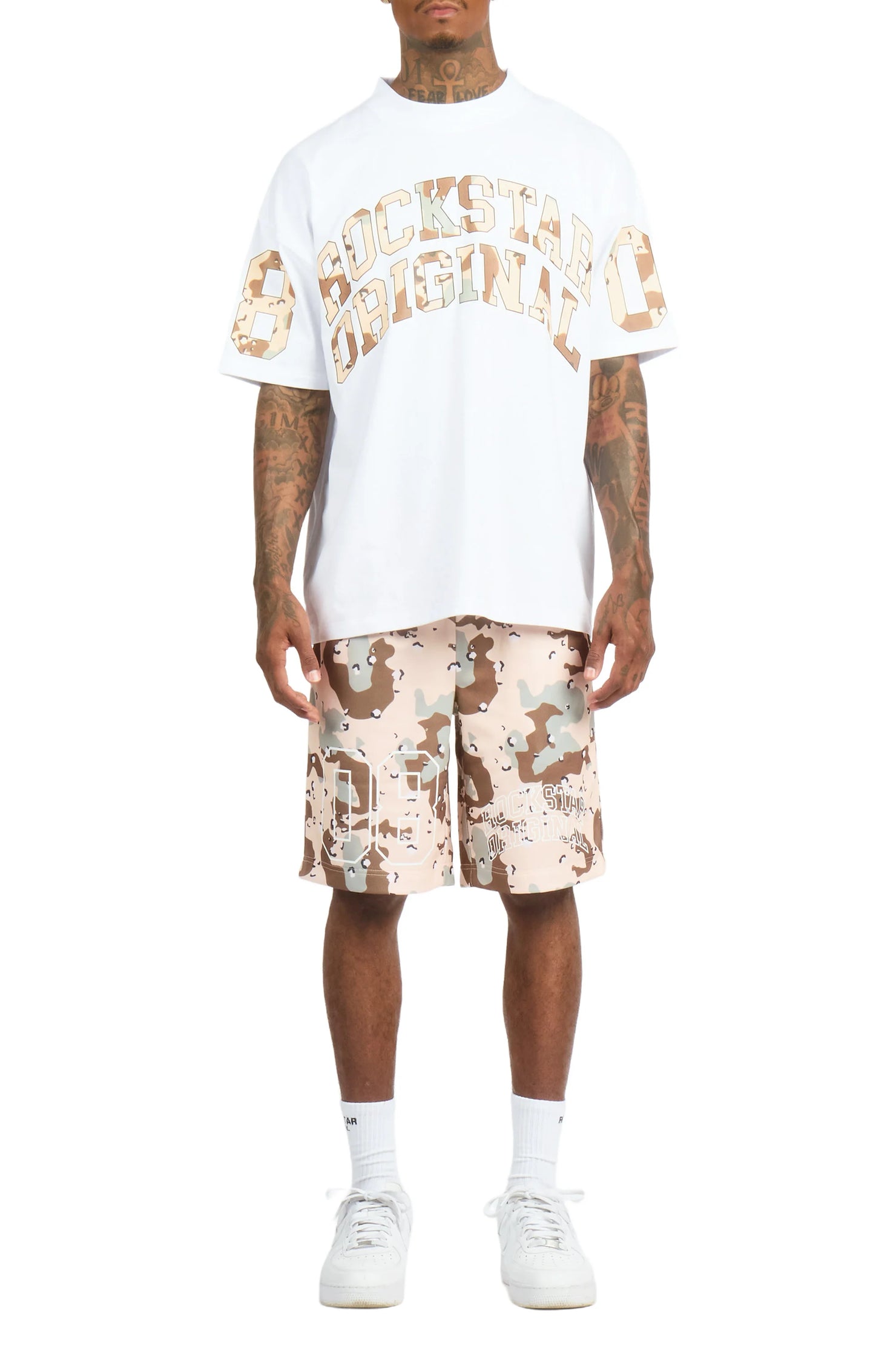 Desiero Desert Camo T-Shirt Short Set