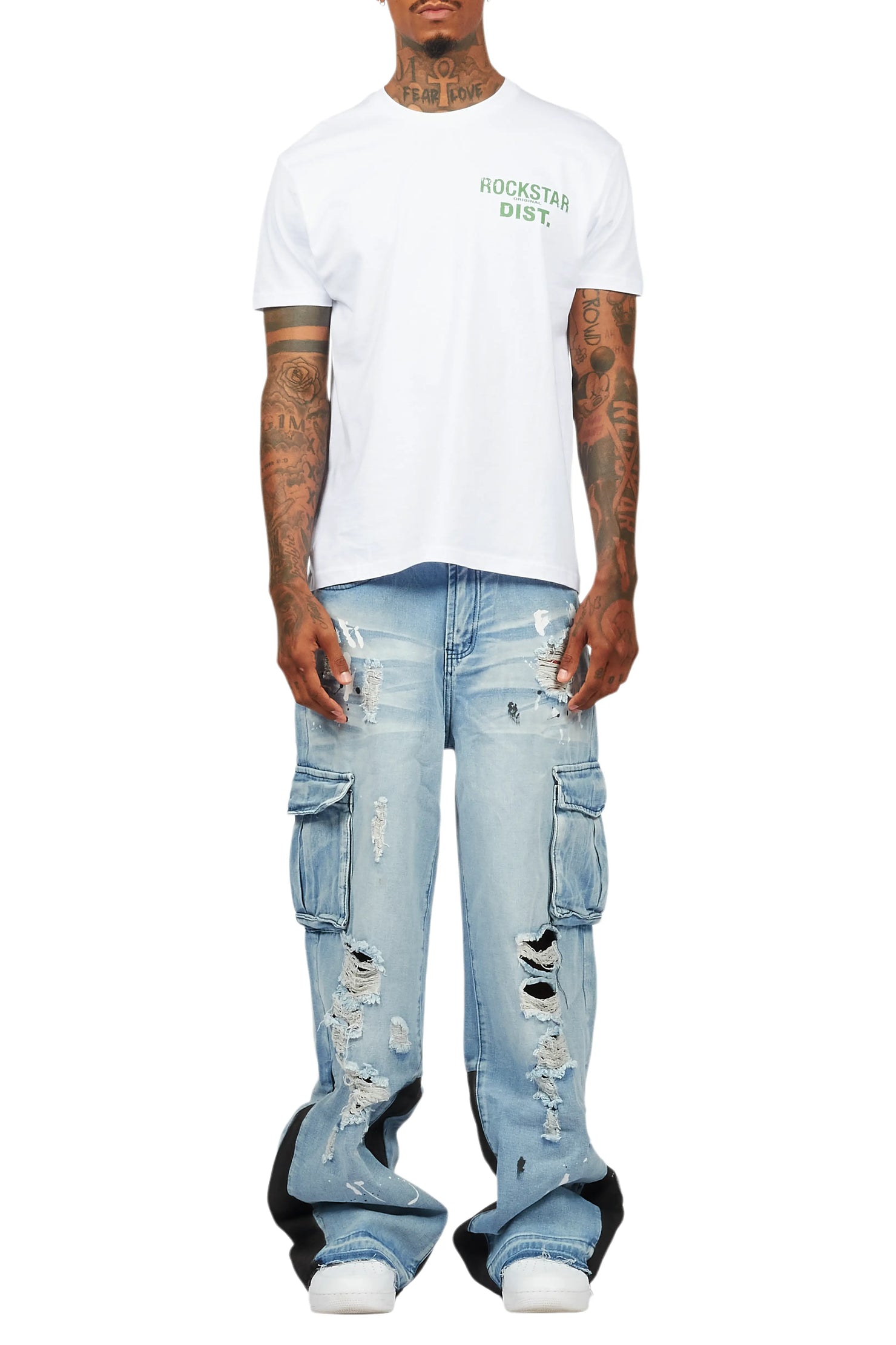 Dubaku Blue Baggy Fit Jean