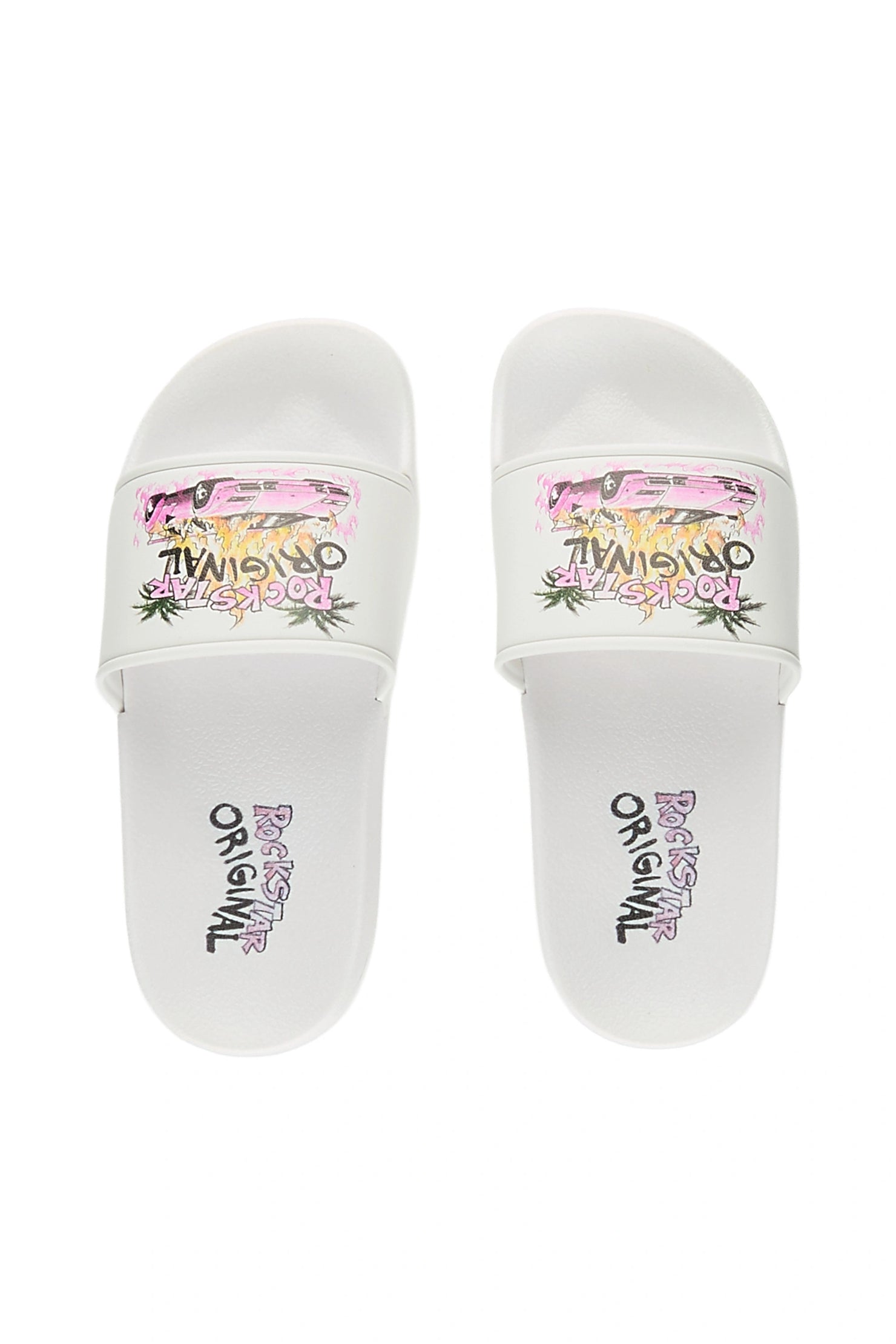 Girls Axrian White Slides