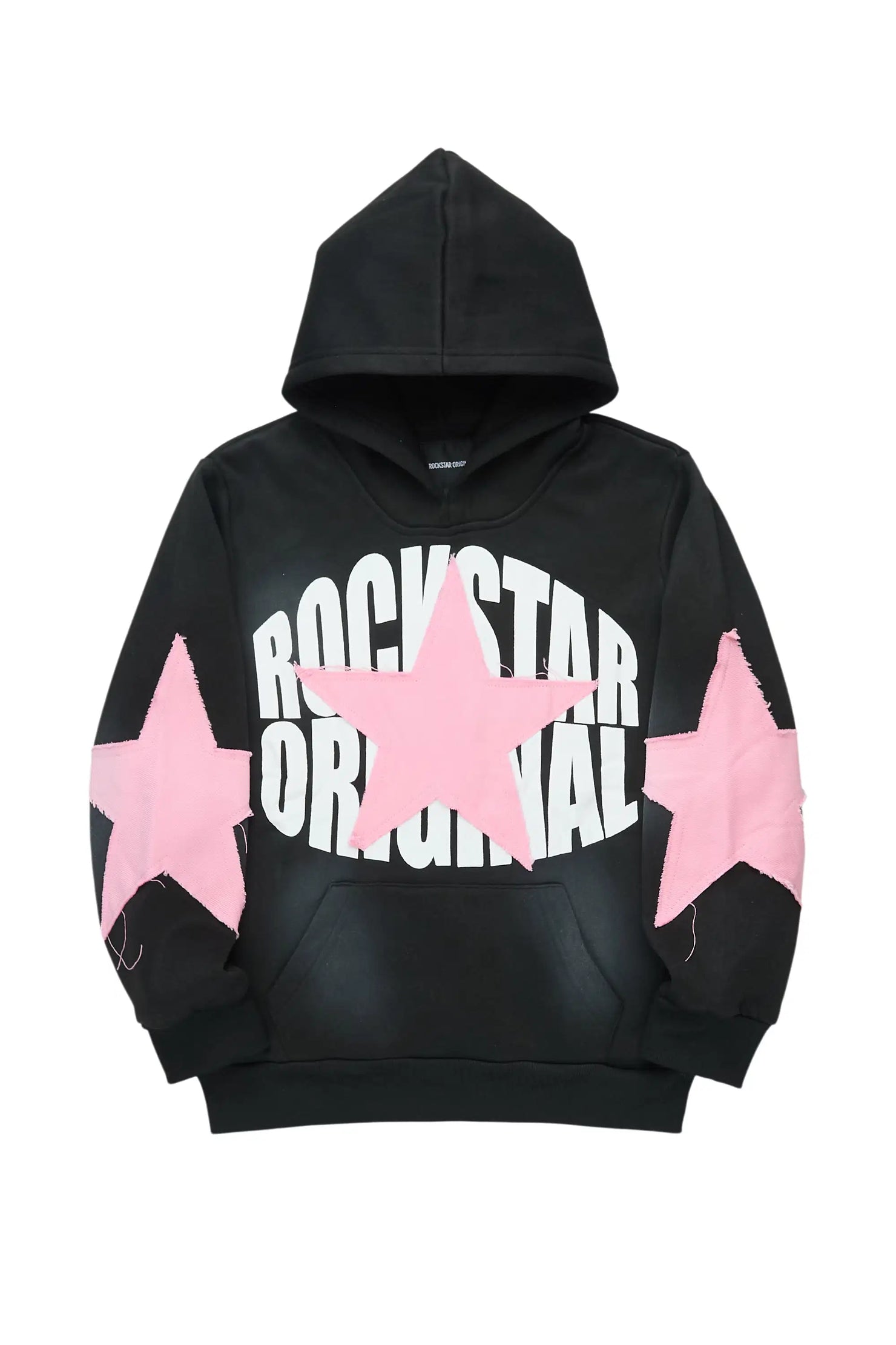 Girls Khaly Black Graphic Hoodie