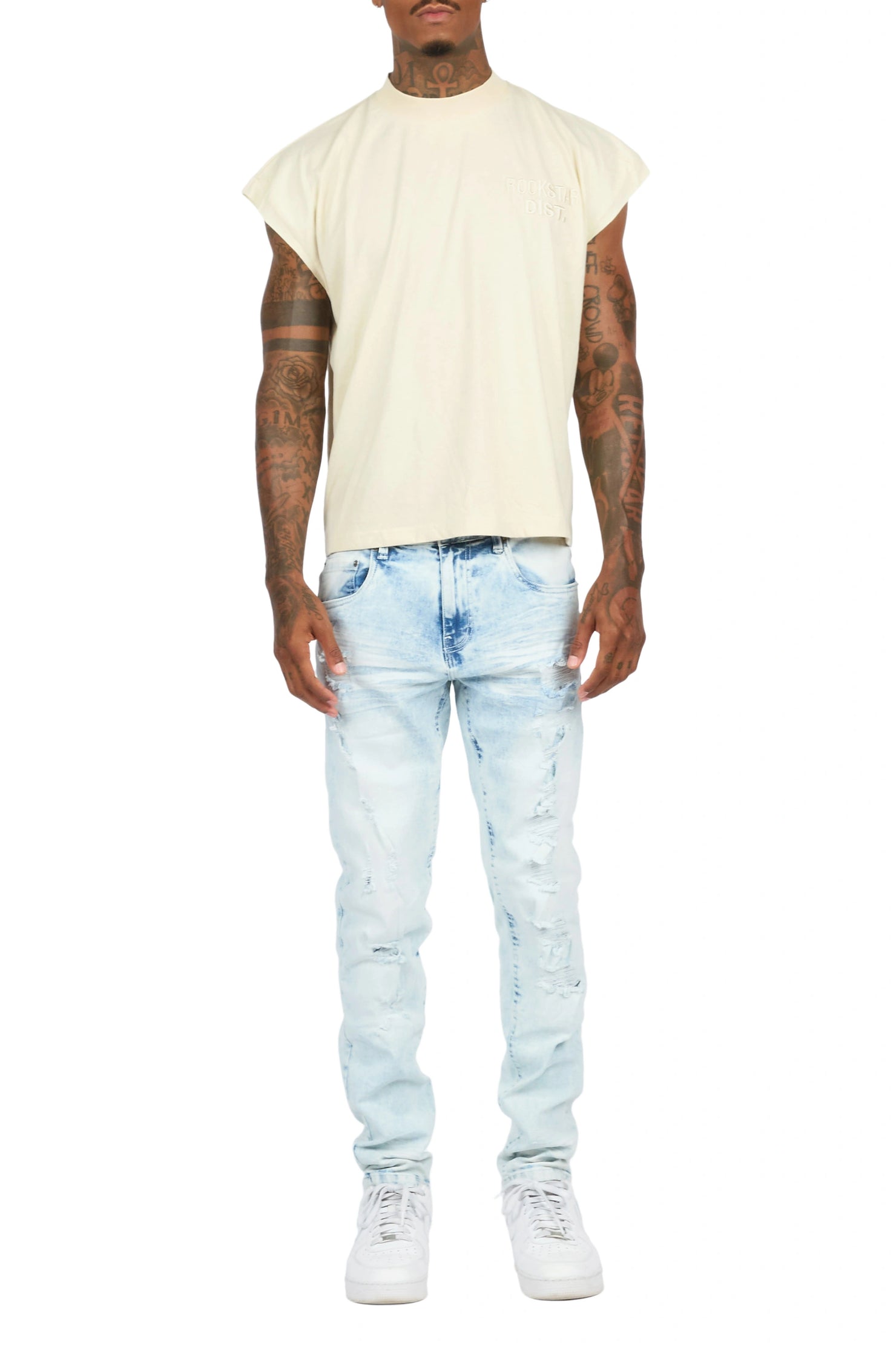 Kennet Bleach Blue Slim Fit Jean