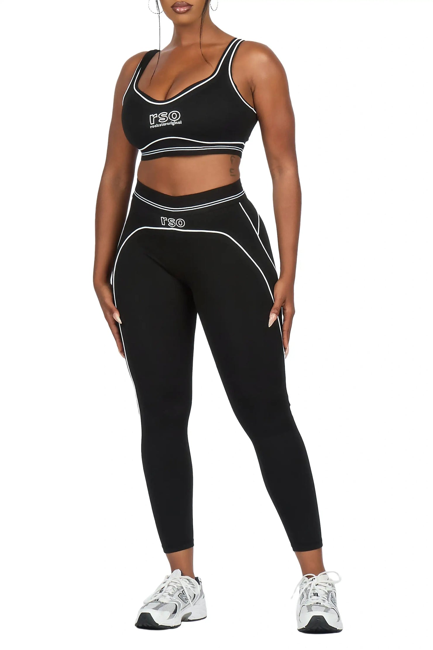Shamari Black Tank Active Legging Set