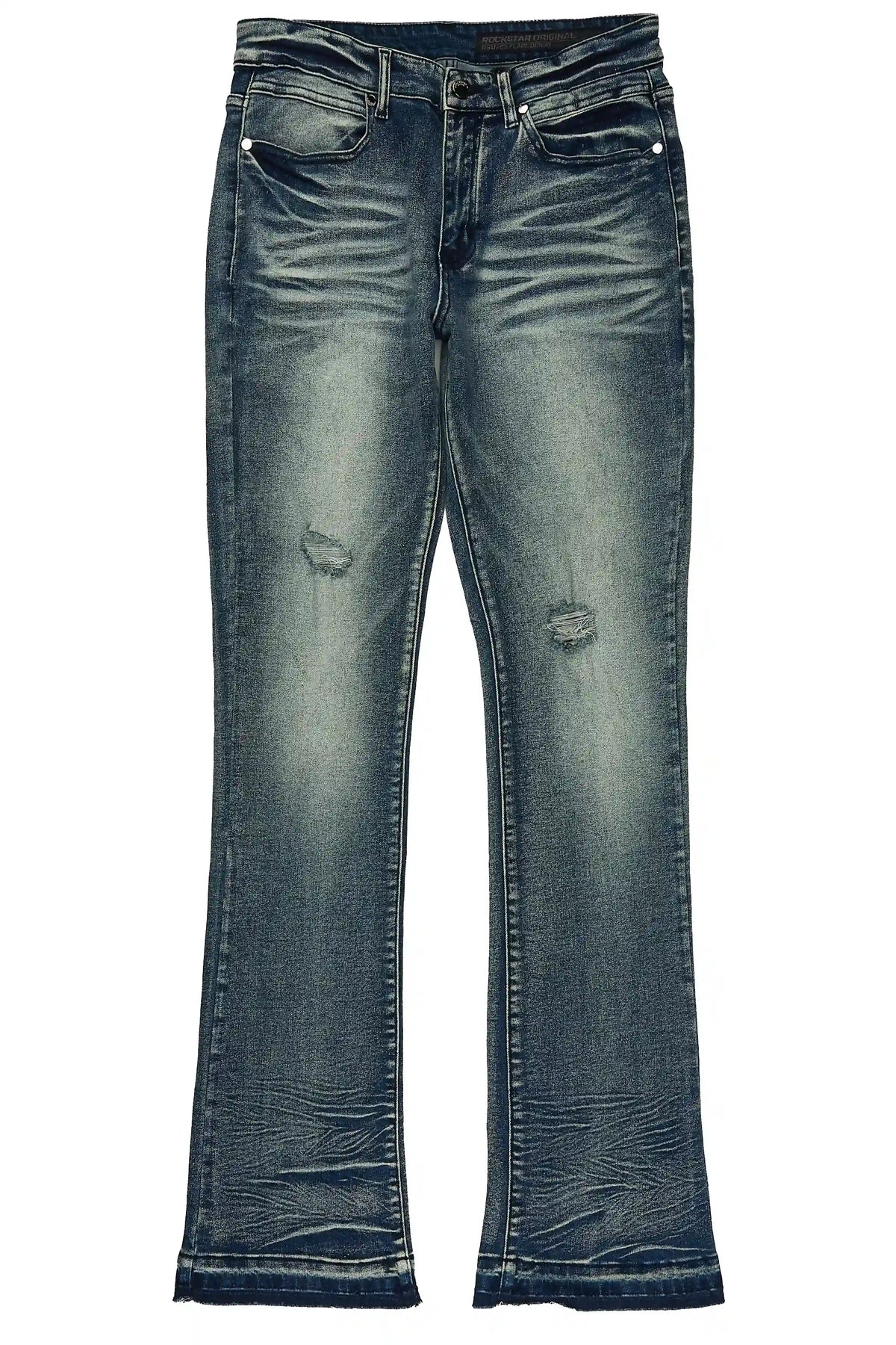 Macker Dark Blue Stacked Jean