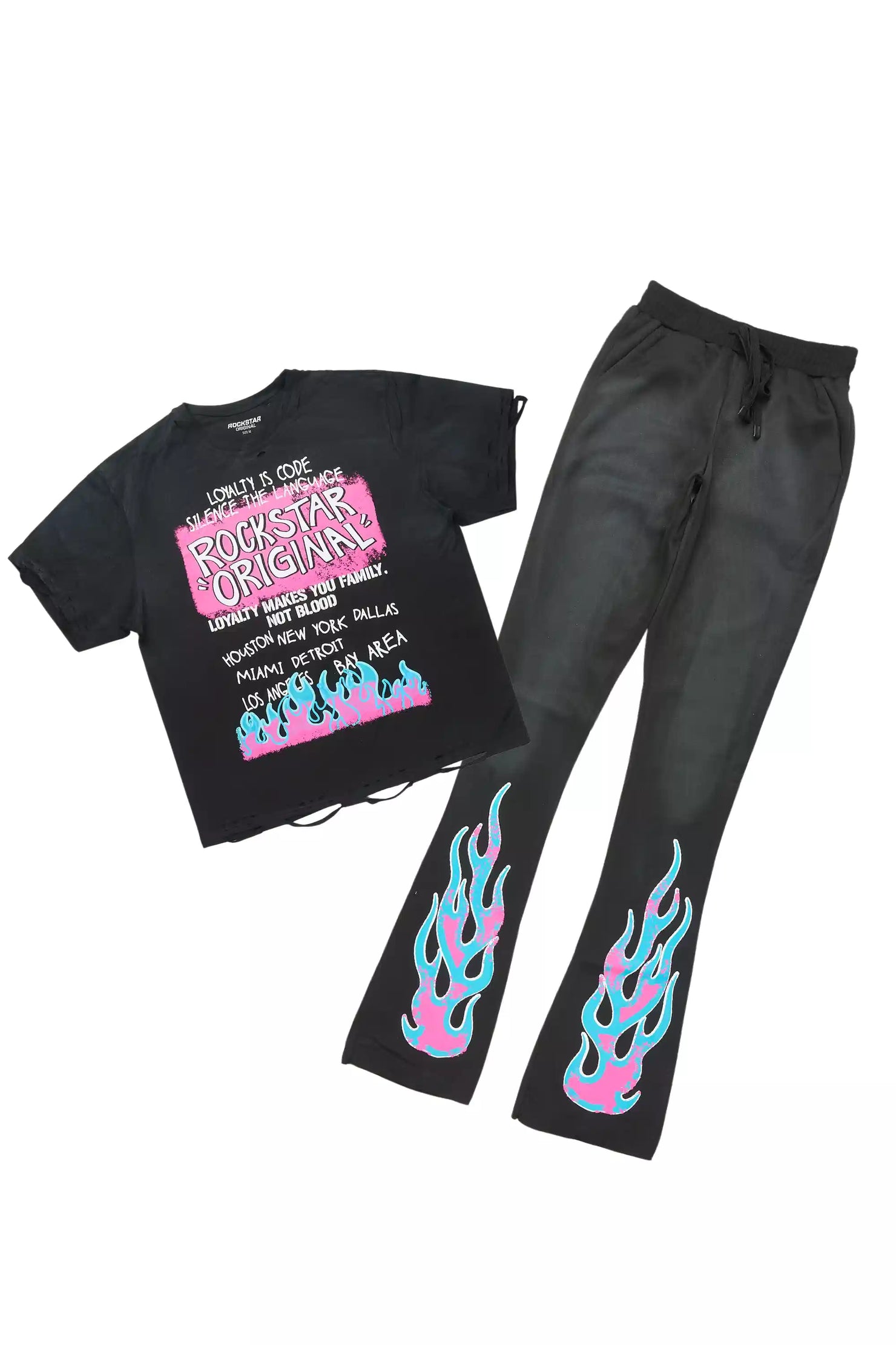 Bridgette Black T-Shirt Trackset