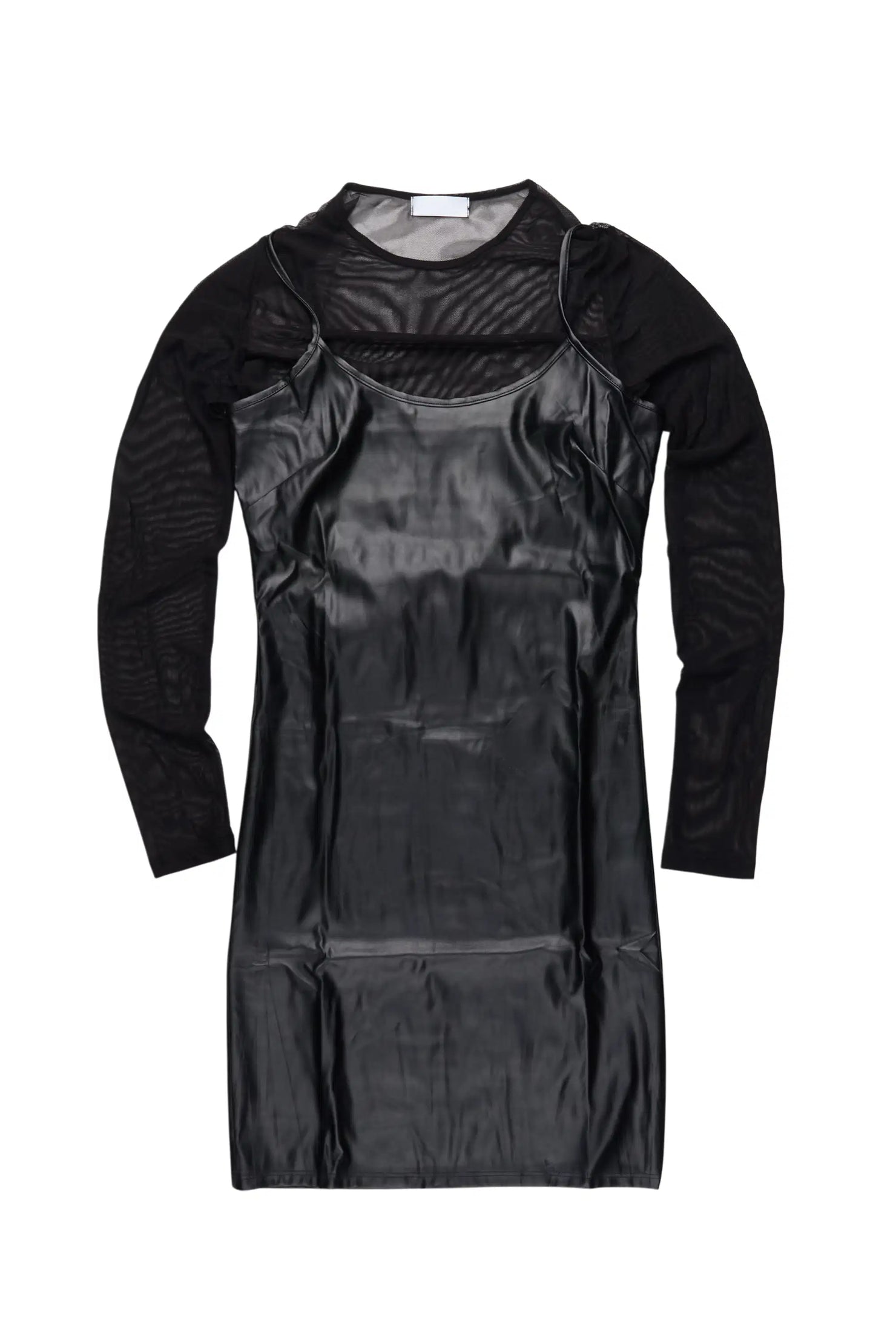 Anastassia Black Long Sleeve Mini Dress