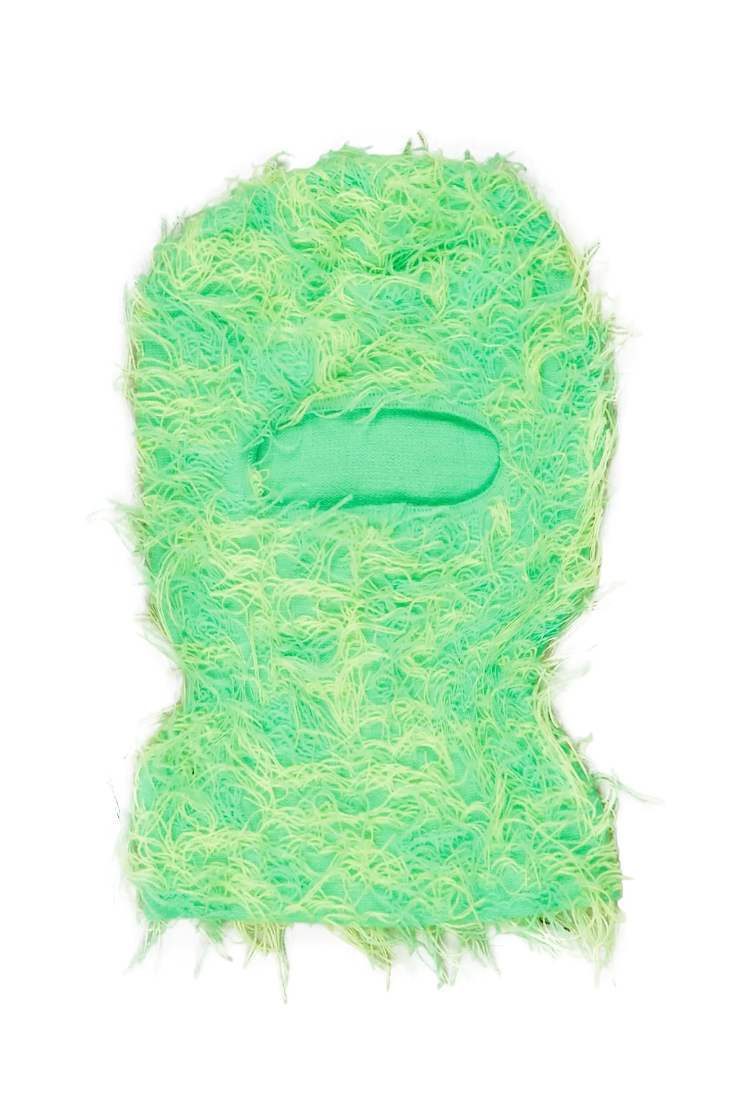 Otto Neon Green Fuzzy Ski Mask