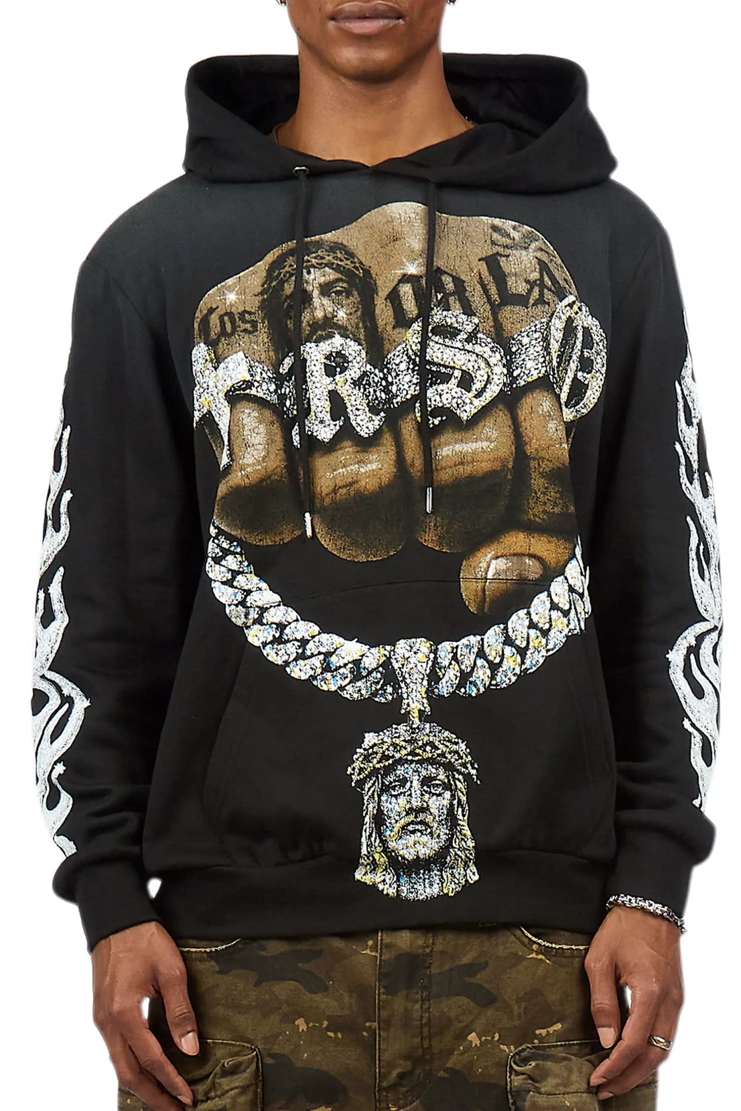 Echo Black Graphic Hoodie