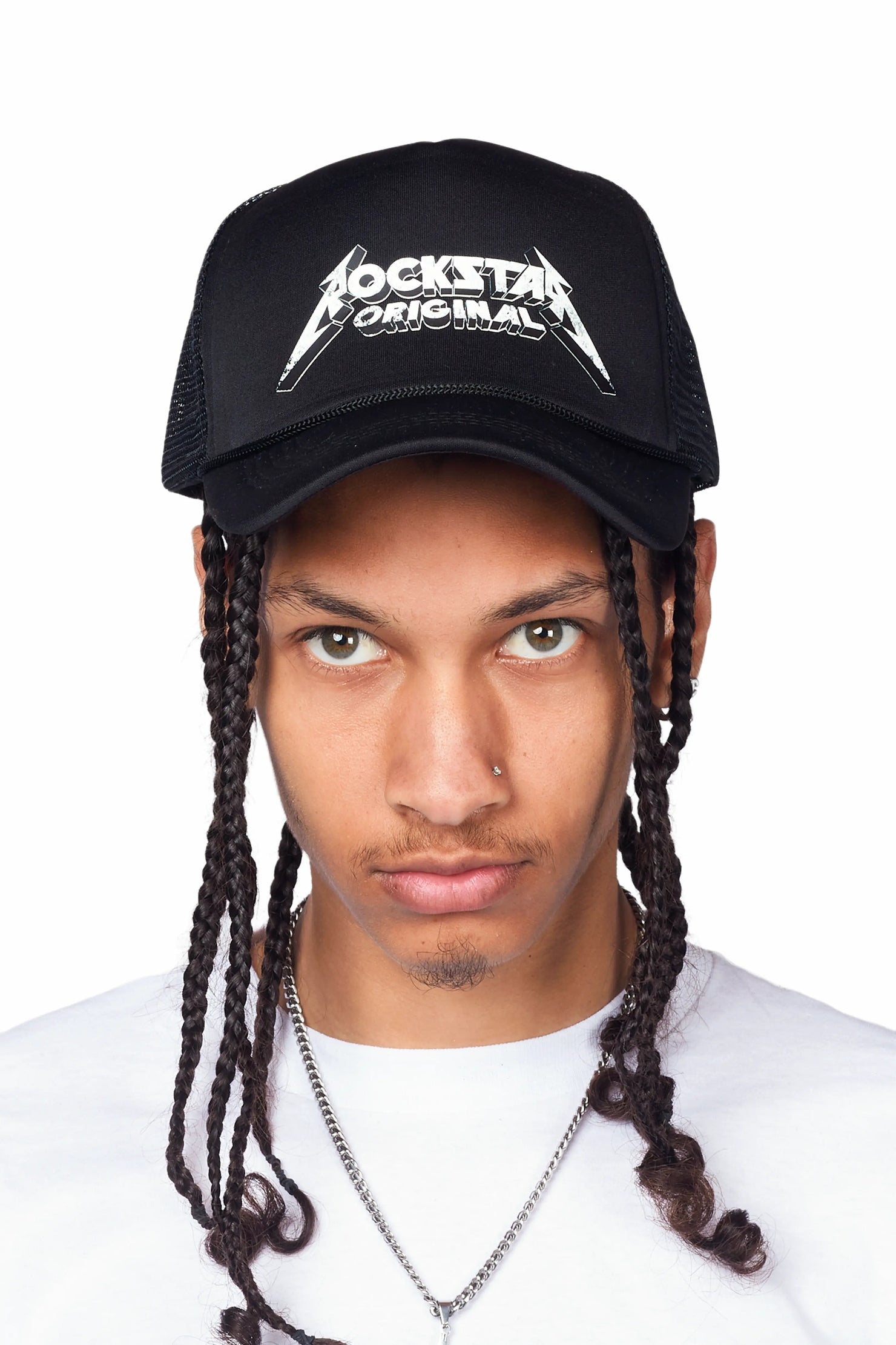 Isidro Black Graphic Trucker Hat