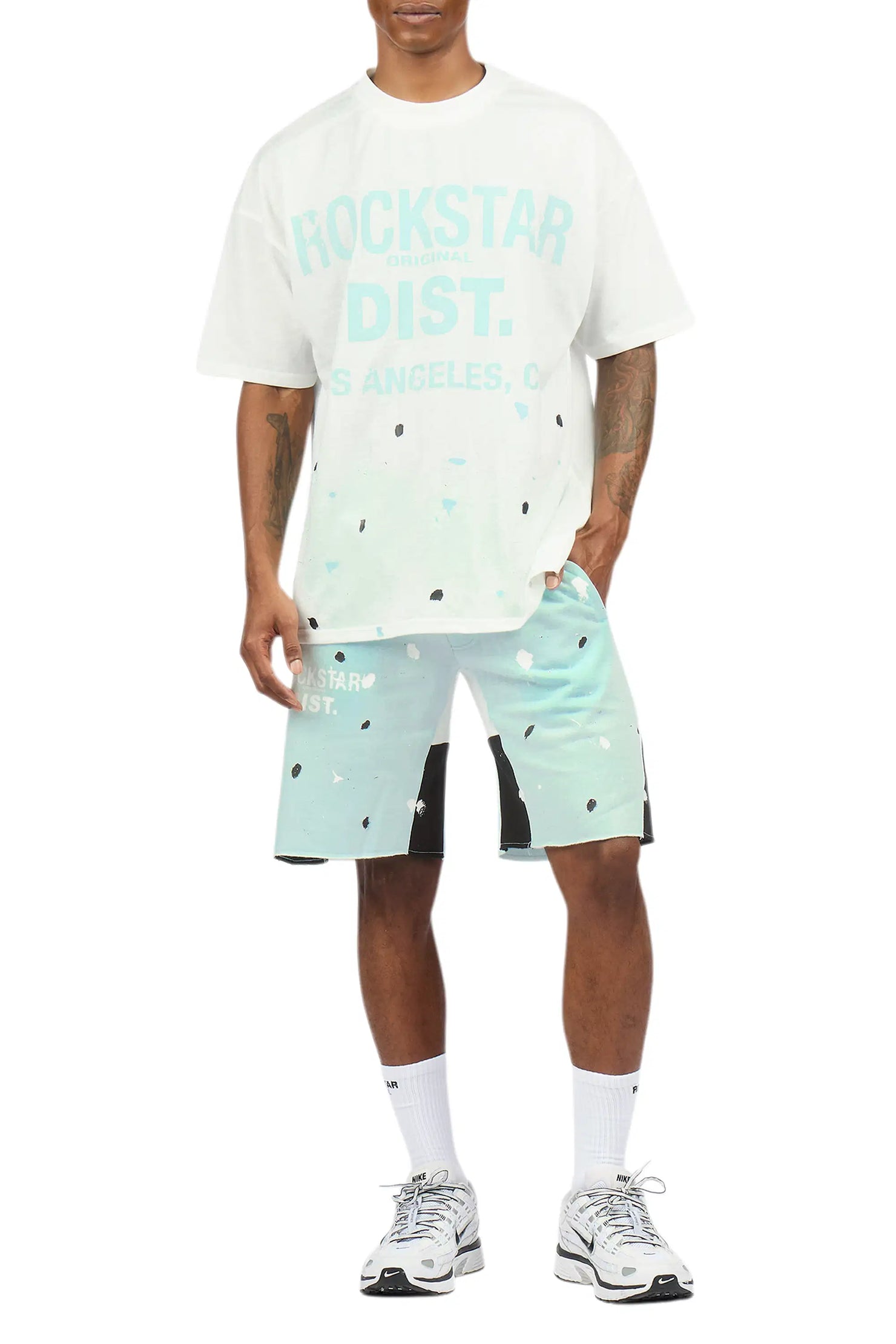 Scottie White/Mint Painter T-Shirt/Short Set