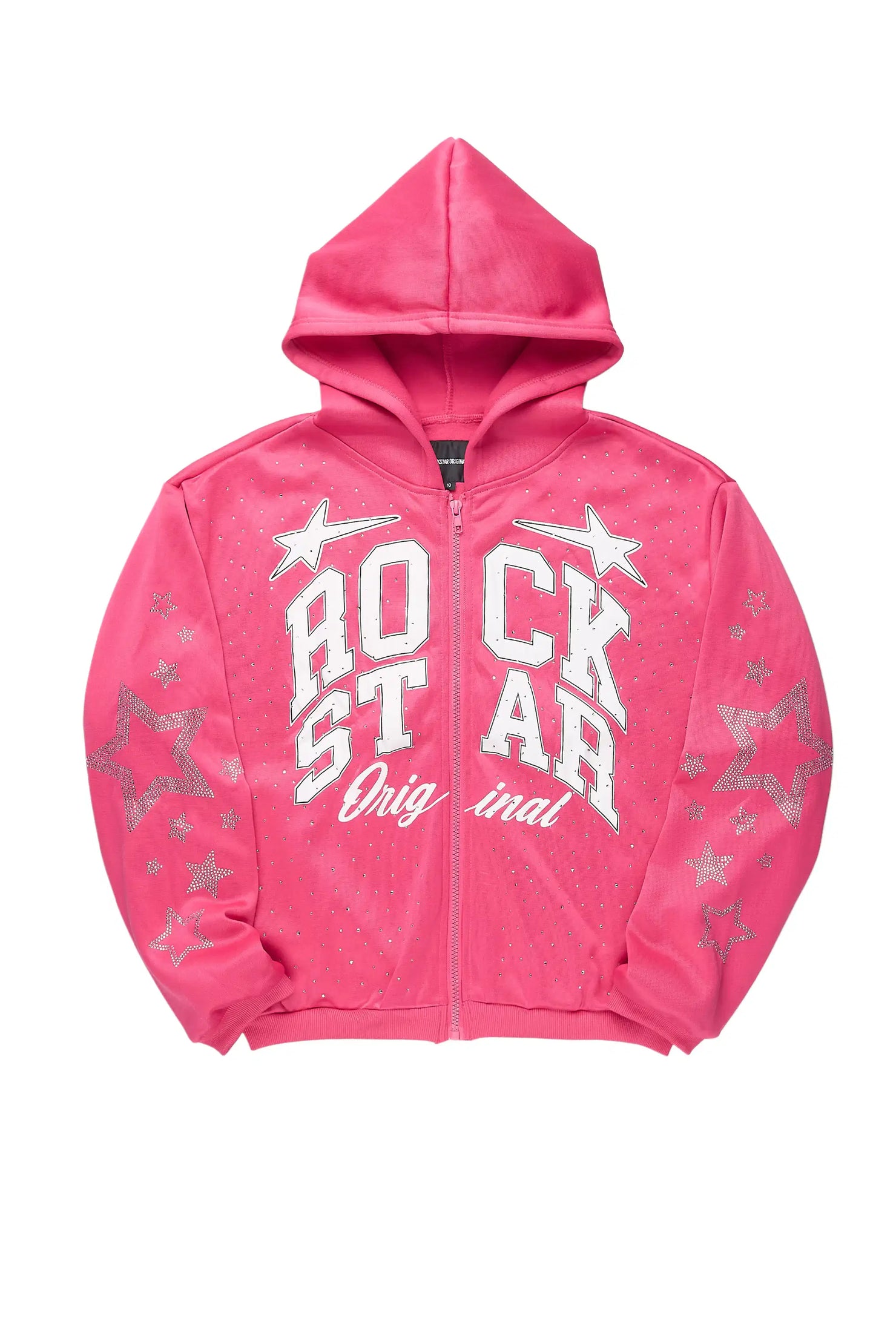 Girls Flaveya Pink Zip Up Hoodie