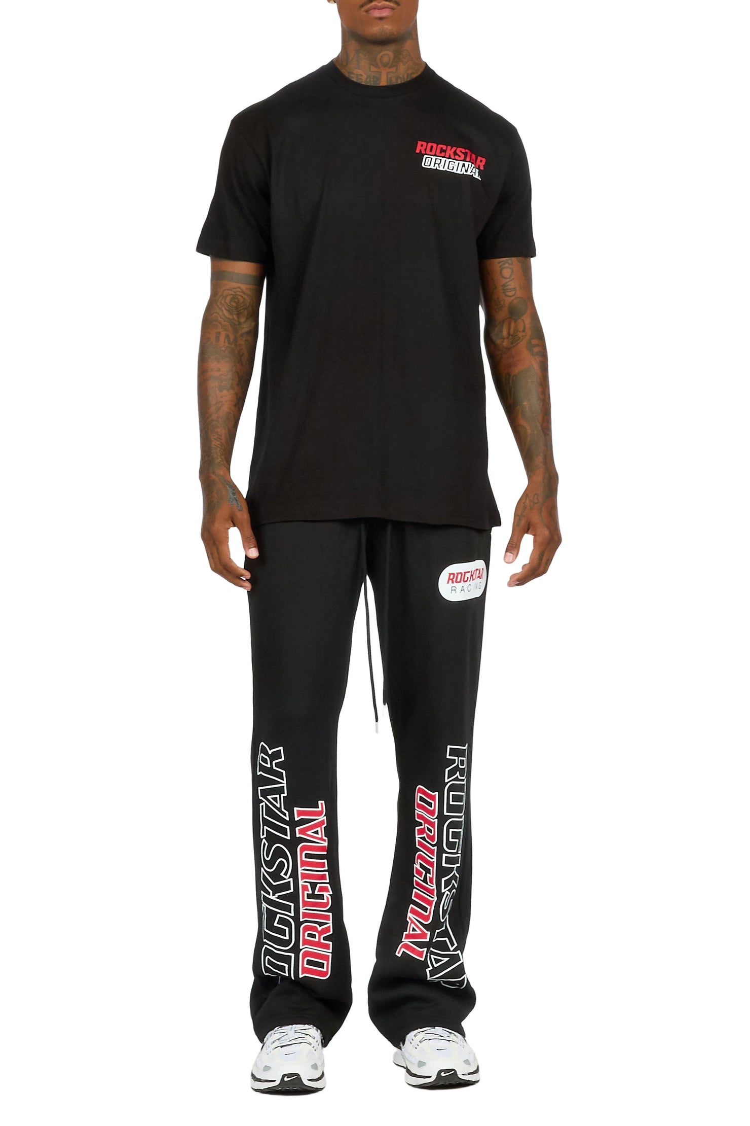 Spiller Black T-Shirt/Relaxed Pant Track Set