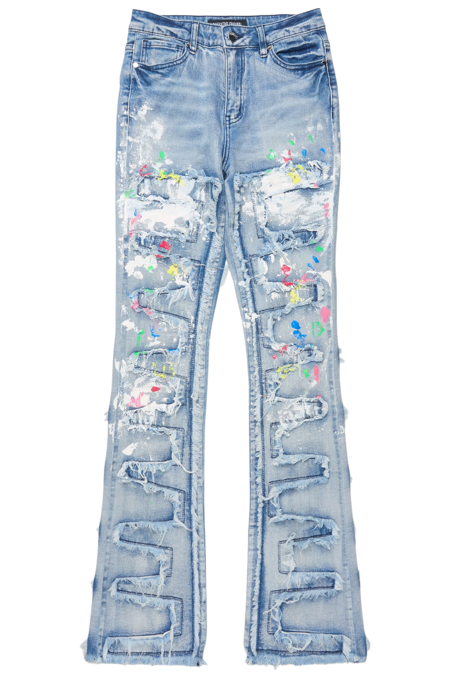 Raeshell Med. Wash Painted Stacked Jean