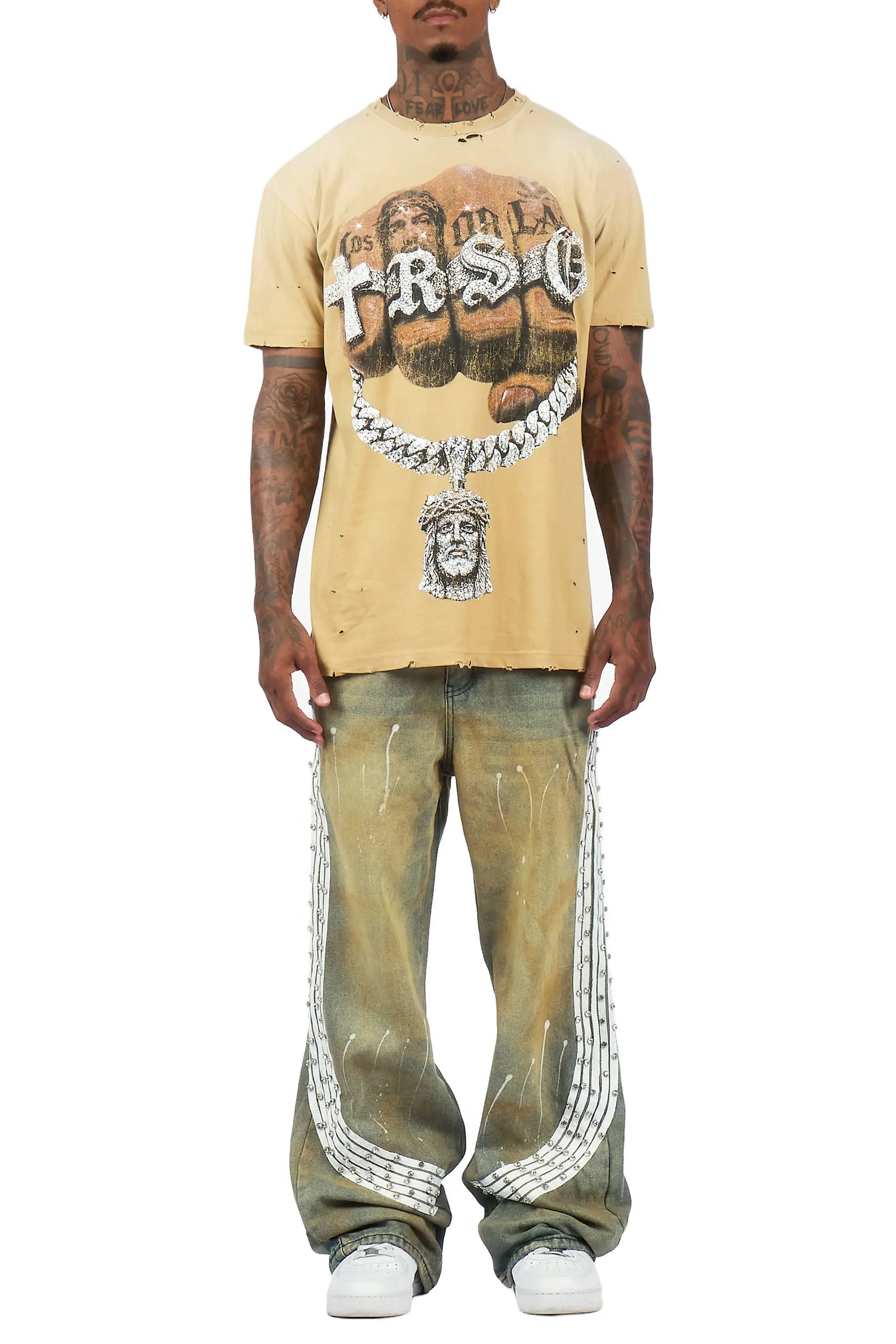 Zayven Tint Blue Baggy Fit Jean
