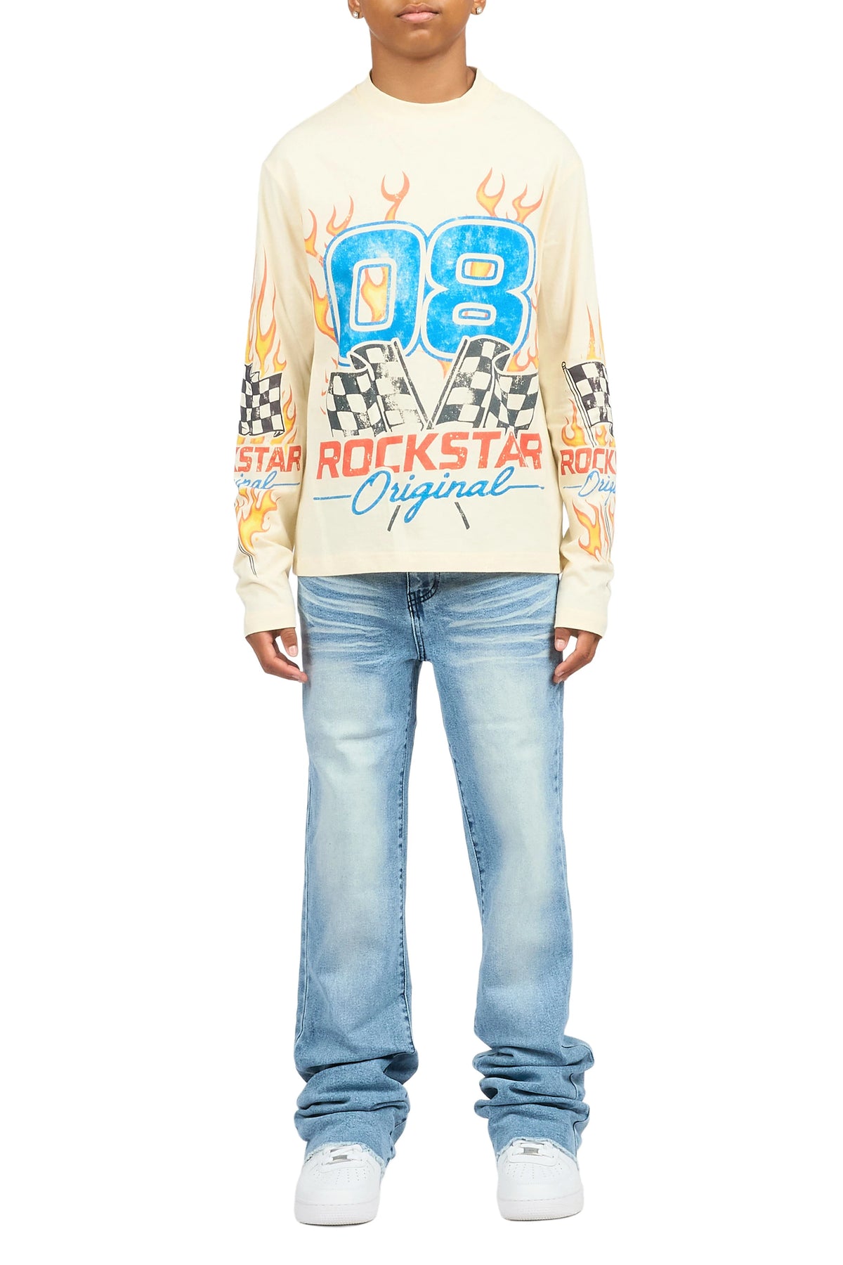 Boys Dag Blue 2.0 Stacked Flare Jean