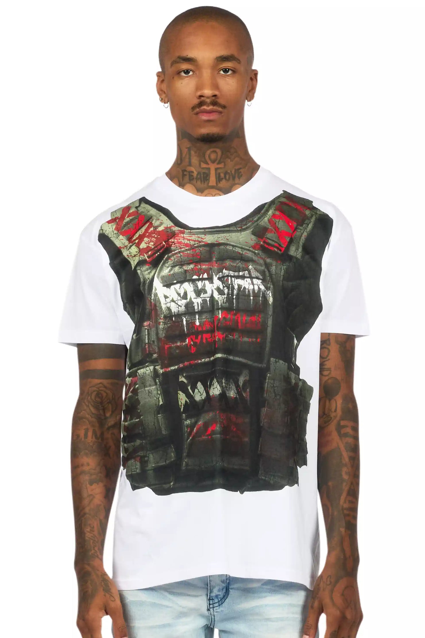 Reilly White Graphic T-Shirt