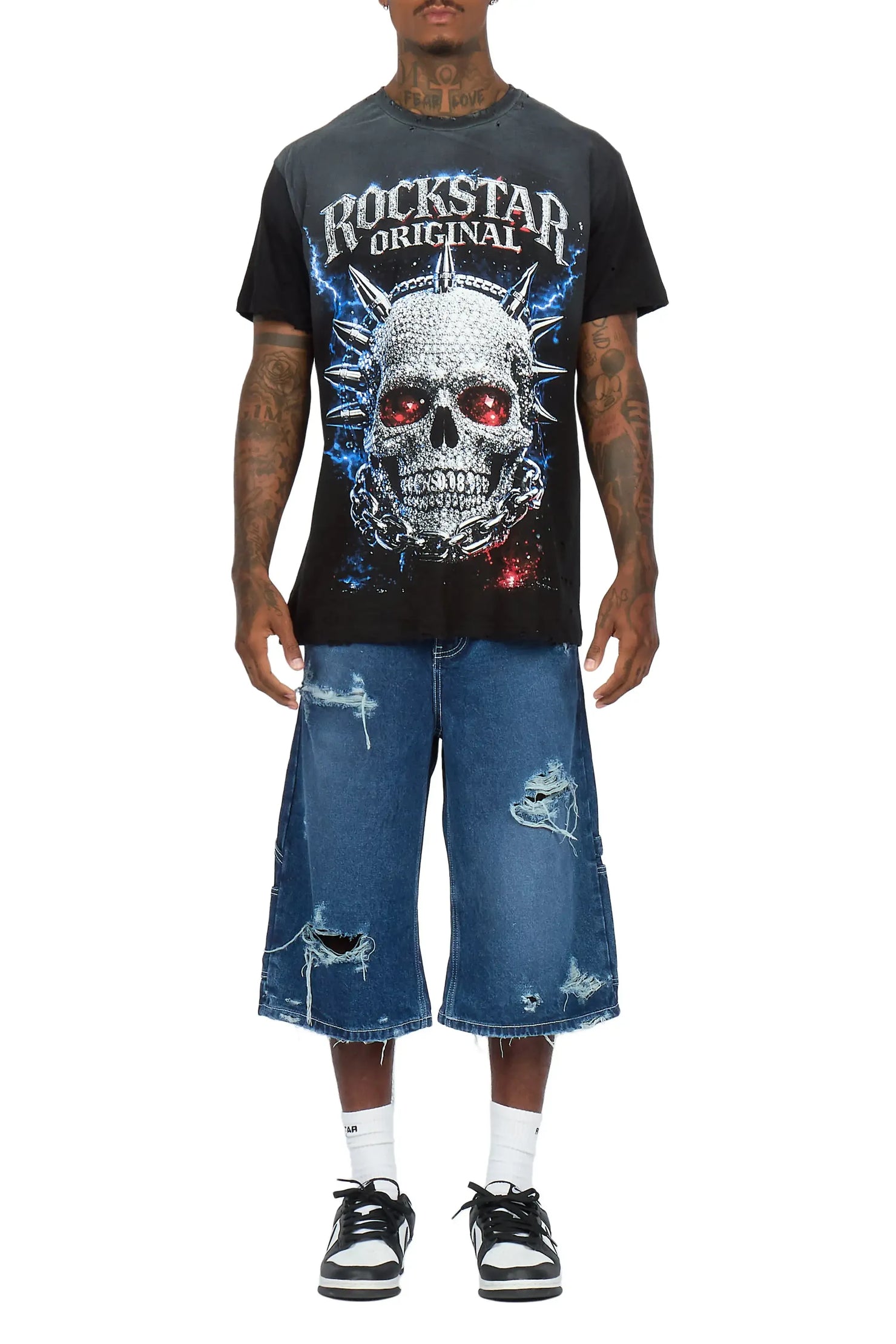Nysean Blue Denim Jort