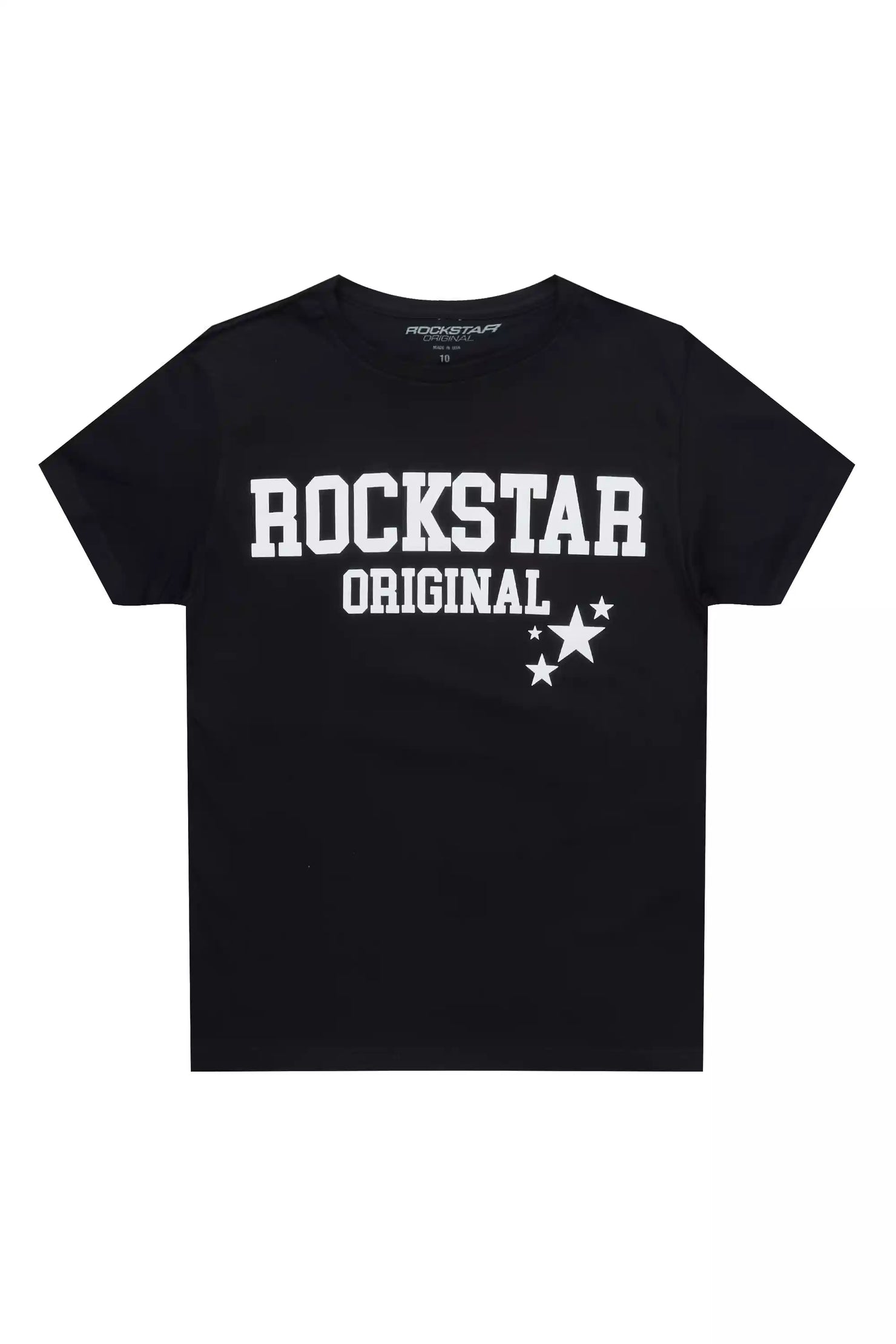 Boys Pluton Black/White Graphic T-Shirt