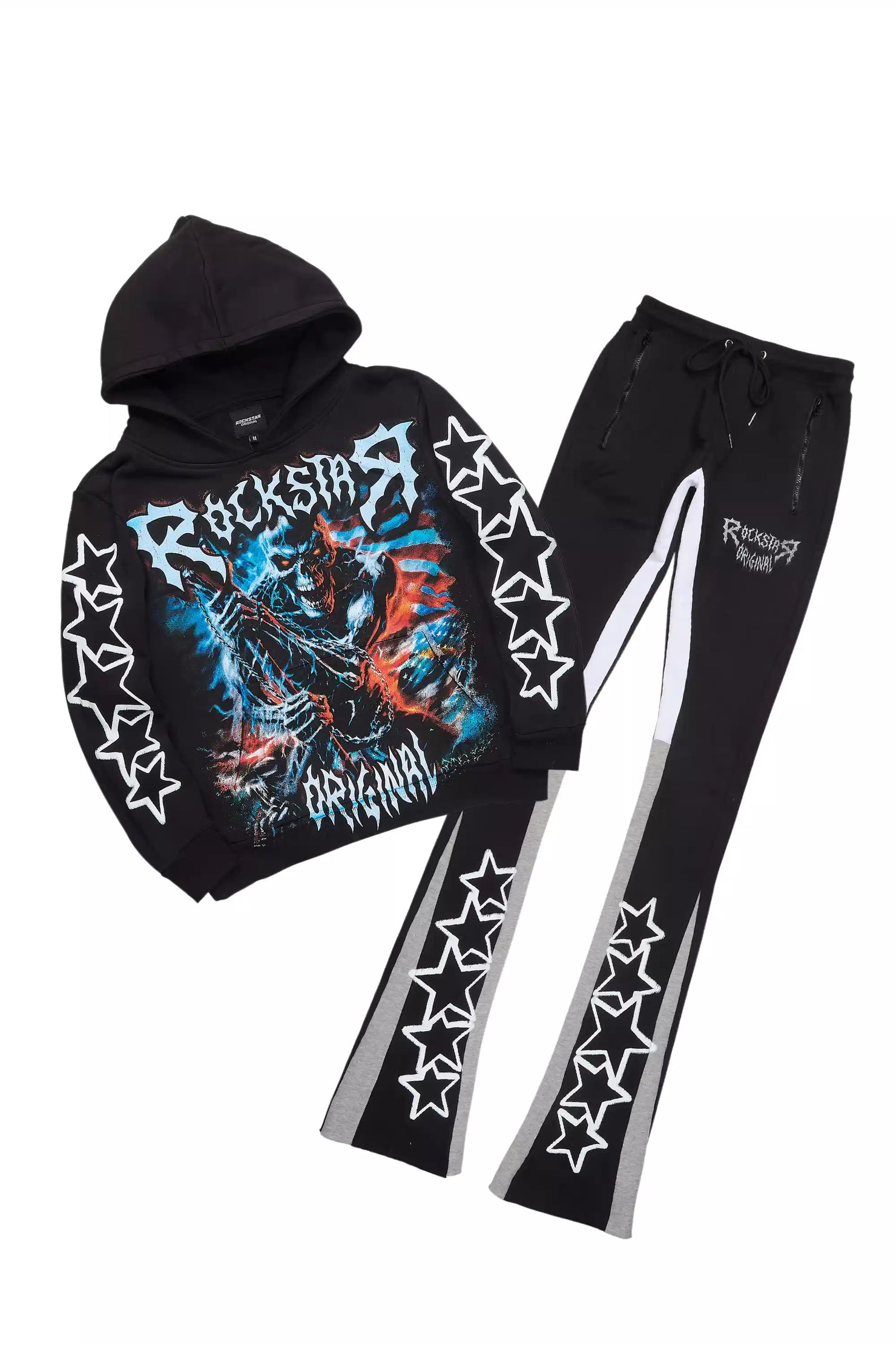 Krio Black/Grey Hoodie/Super Stacked Track Set