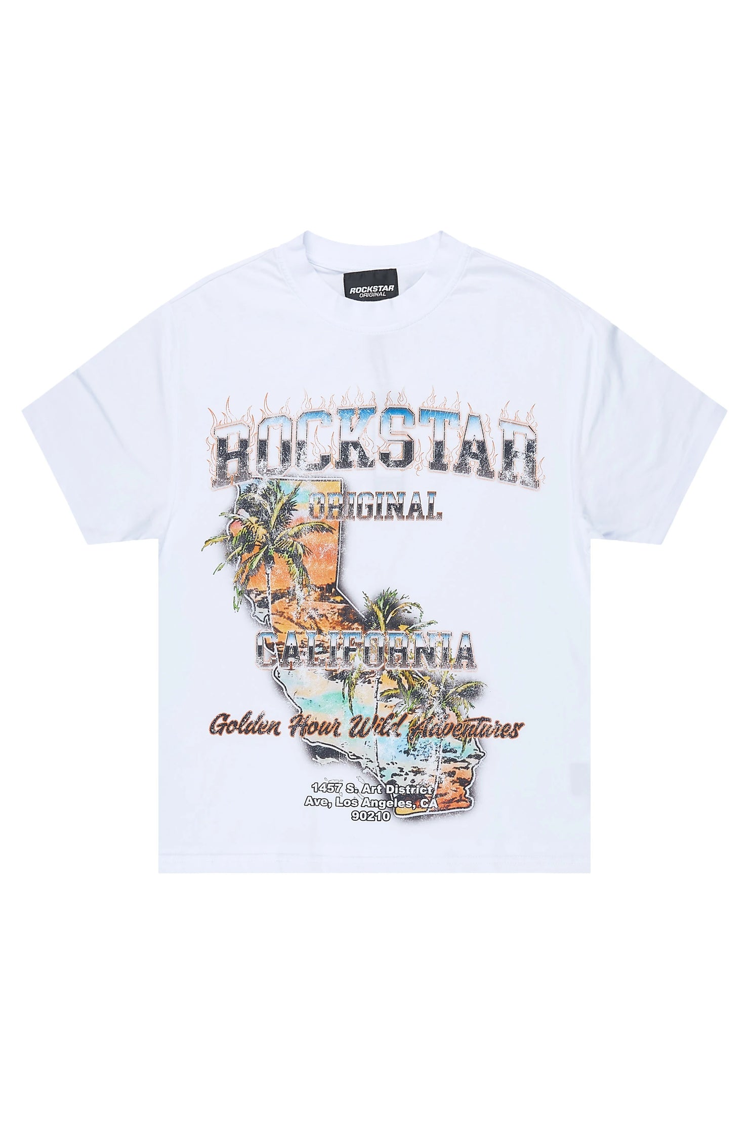 Boys Haze White Graphic T-Shirt