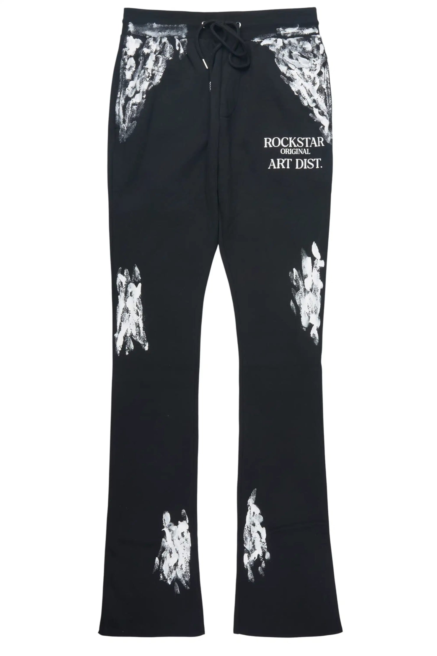 Filip Black Super Stacked Track Pant