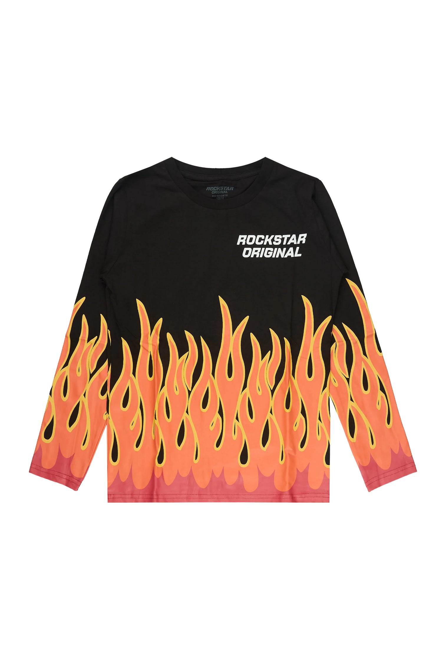 Boys Roeland Black Graphic L/S T-Shirt