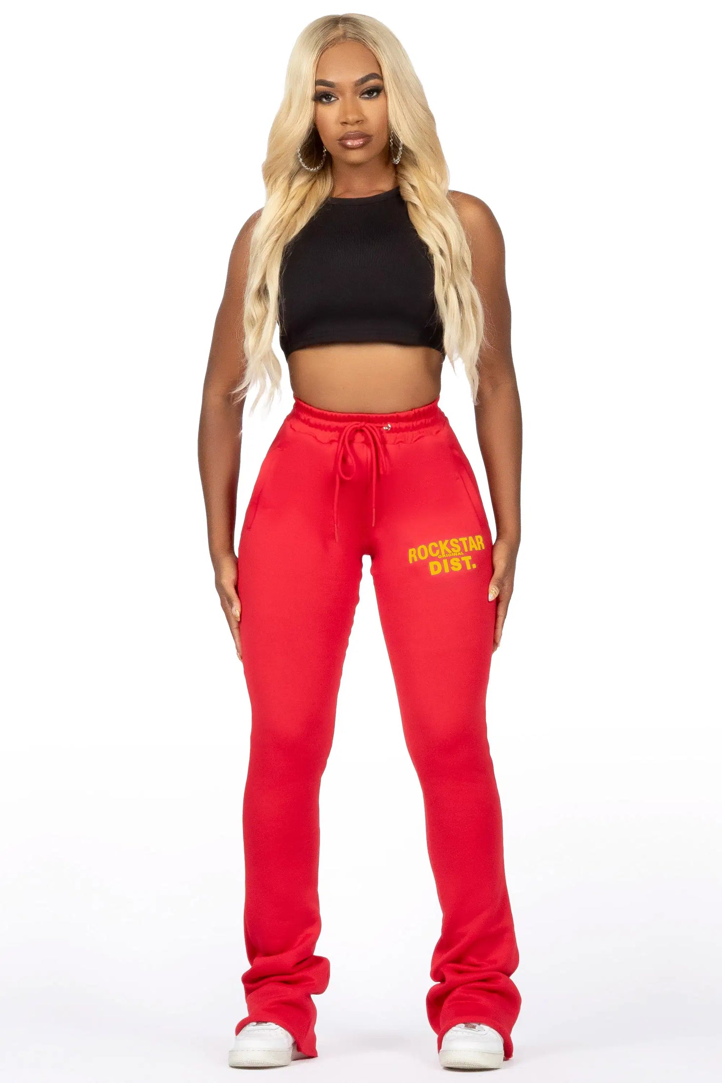 Juliana Red/Yellow Super Stacked Track Pant