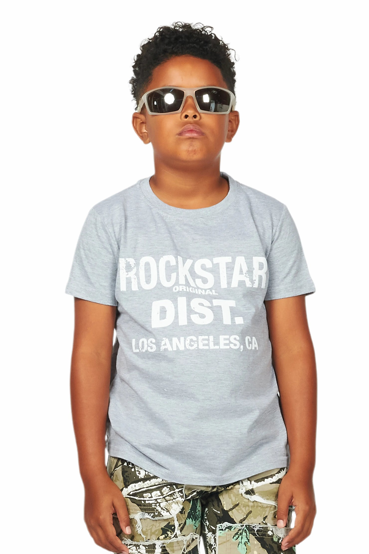 Boys Koen Grey Graphic T-Shirt