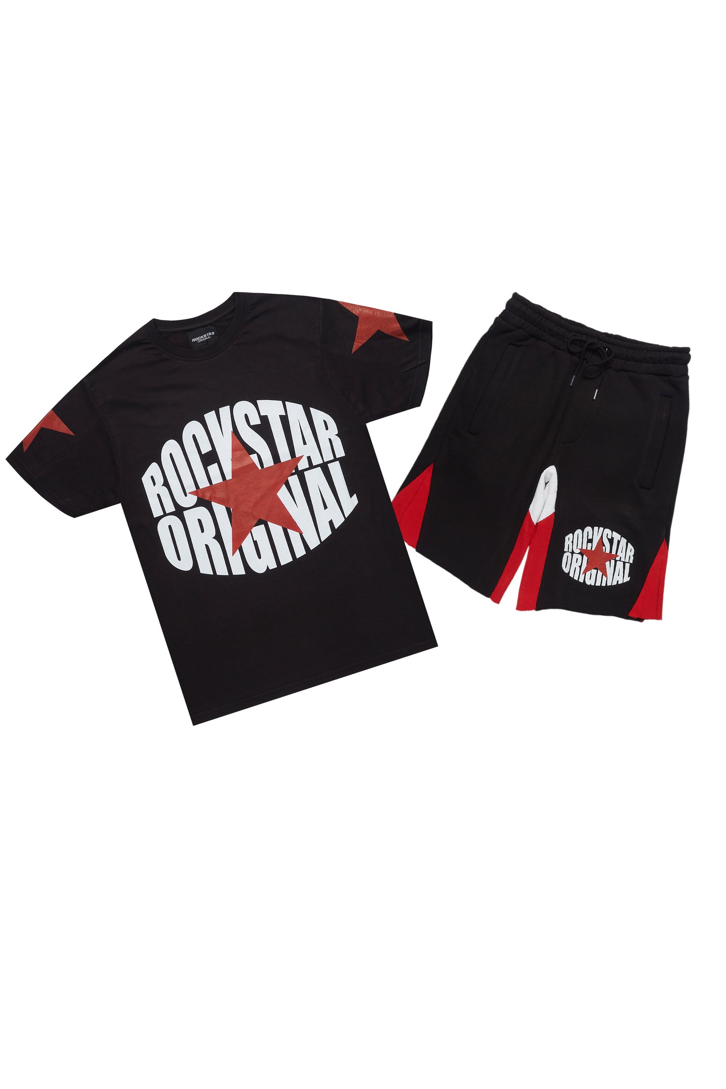 States Black T-Shirt/Short Set