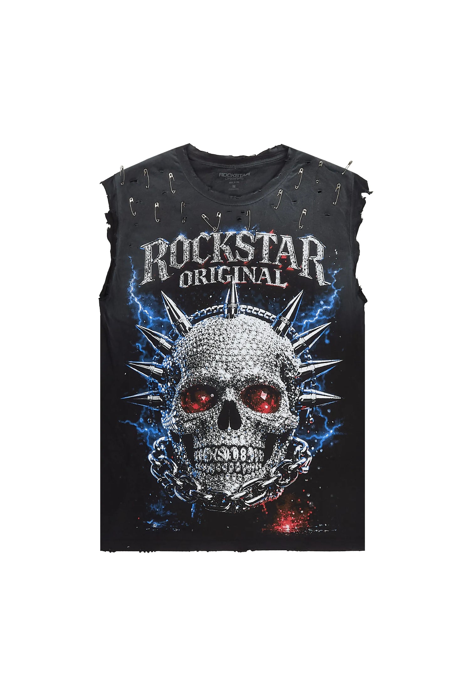 Demetrice Black Oversized Cut Off T-Shirt