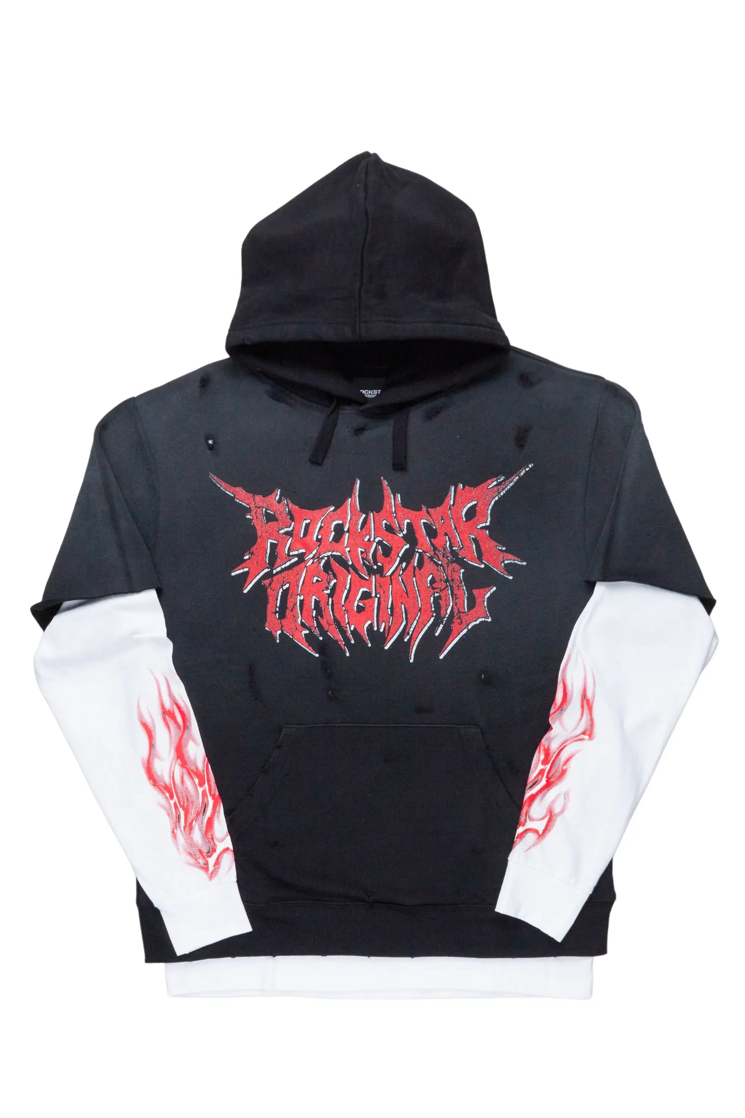 Wael Black/White Graphic Hoodie