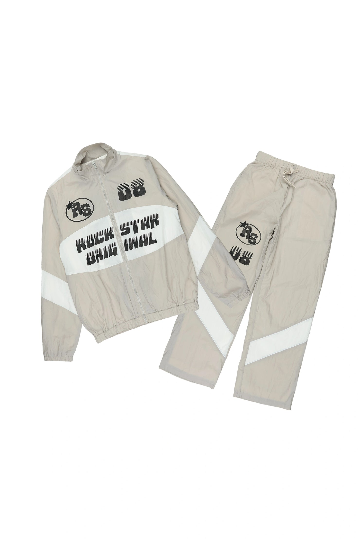 Boys Wayra Grey Windbreaker Jacket Track Set