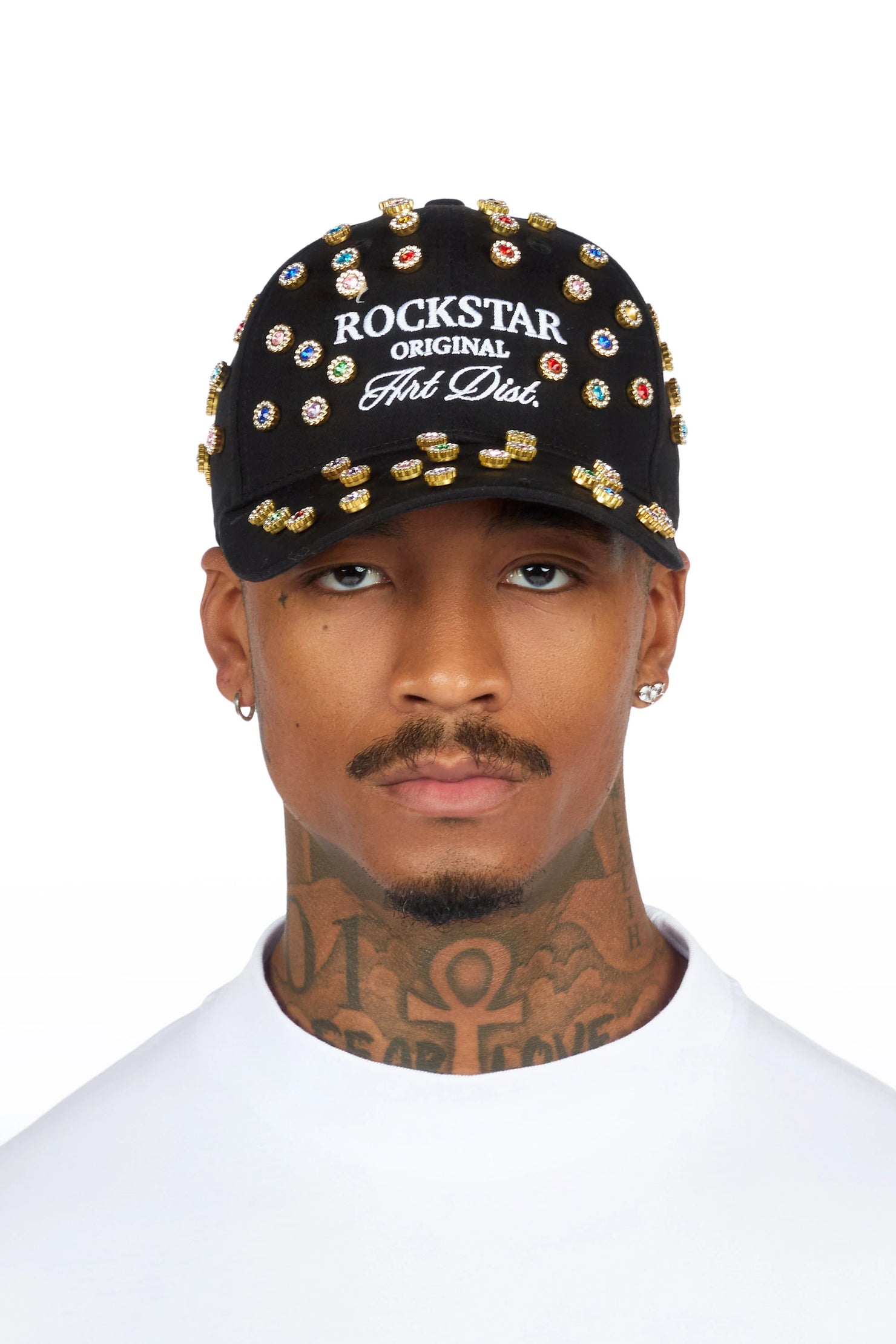 Lucido Black Rhinestone Trucker Hat