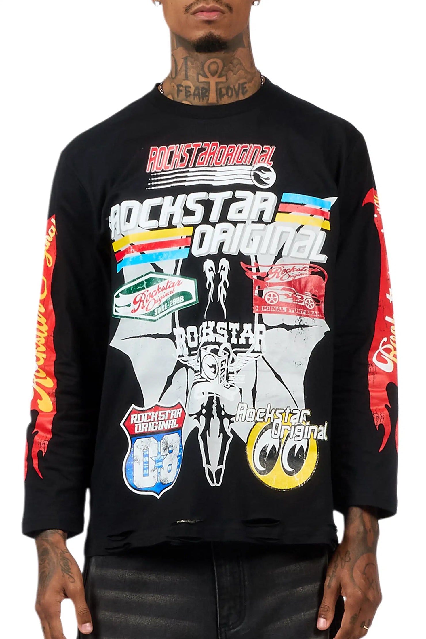 Speedy Black Long Sleeve Graphic T-Shirt