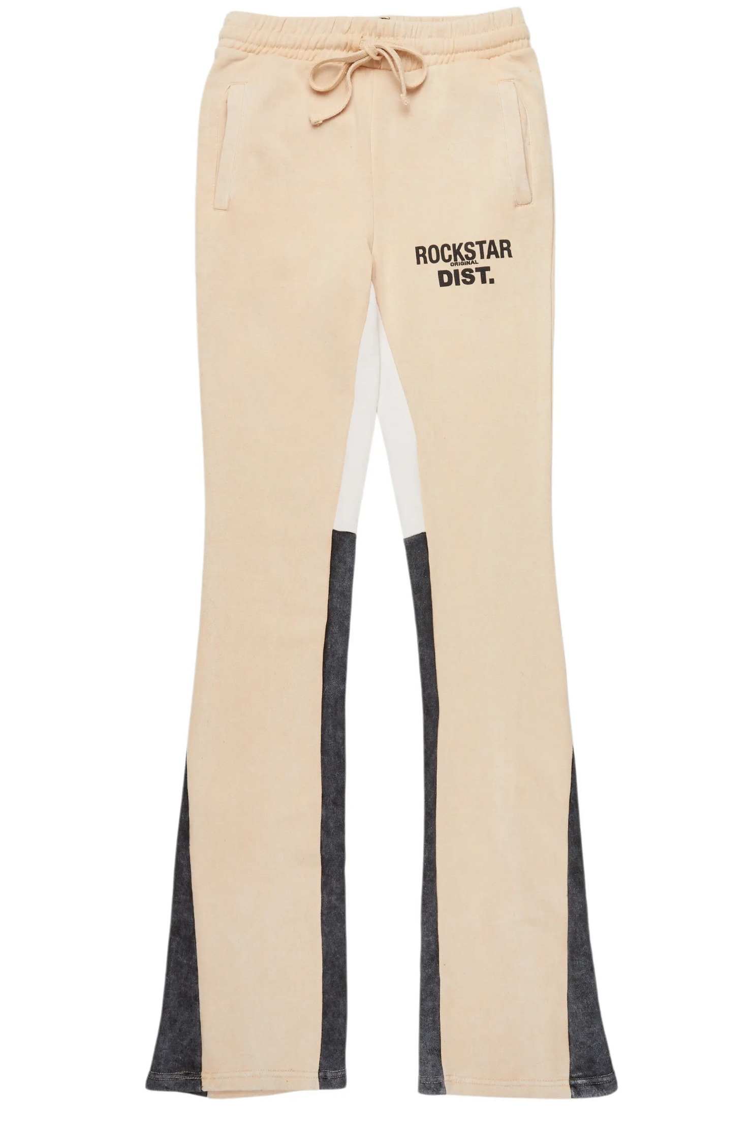 Dineshai Vintage Sand Stacked Track Pant