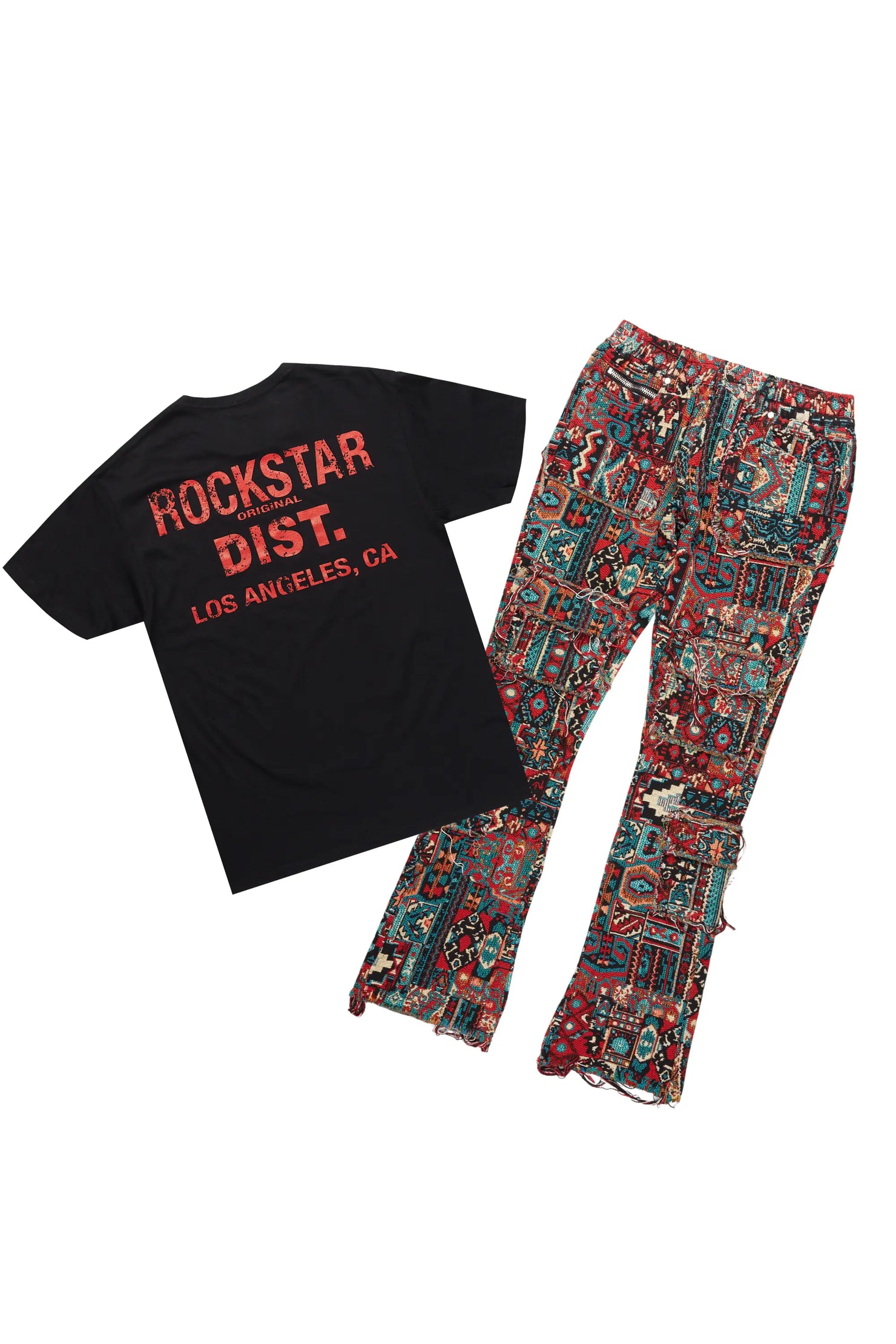 Lake Black/Red T-Shirt/Tapestry Jean Bundle