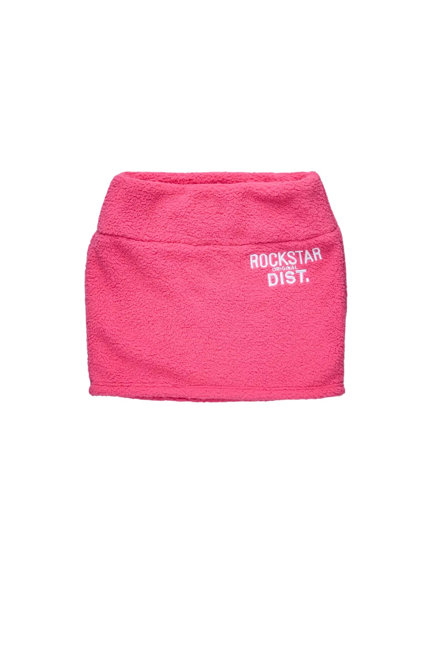 Kimani Hot Pink Sherpa Mini Skirt
