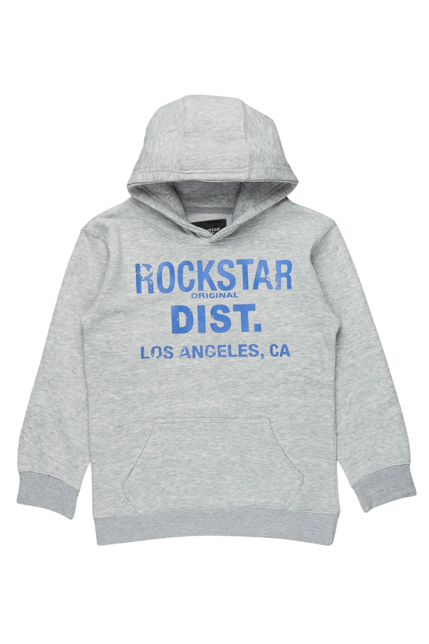 Boys Koen Grey/Royal Blue Graphic Hoodie