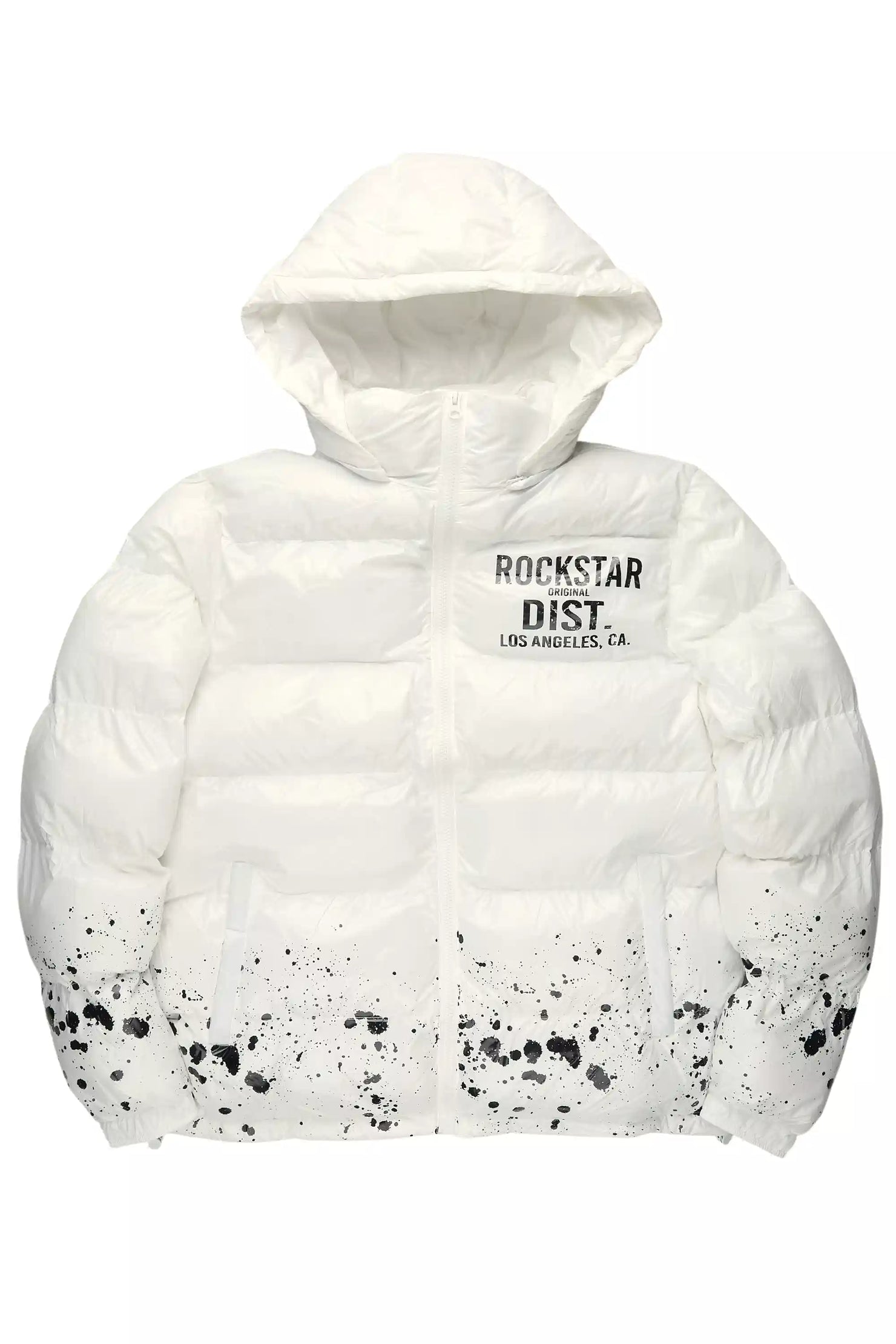 Raffer White Heavy Puffer Jacket