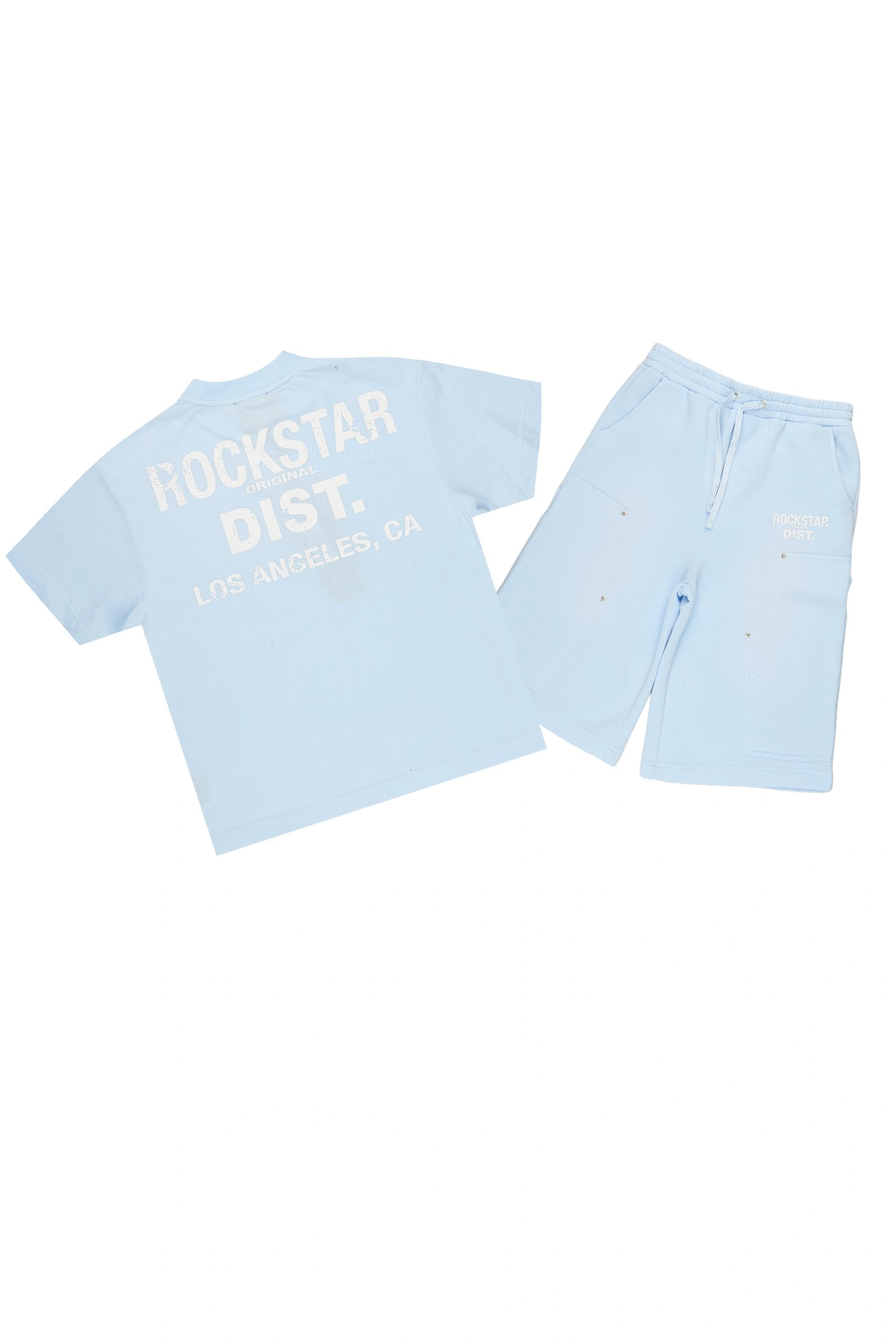 Finn Light Blue T-Shirt Jort Set